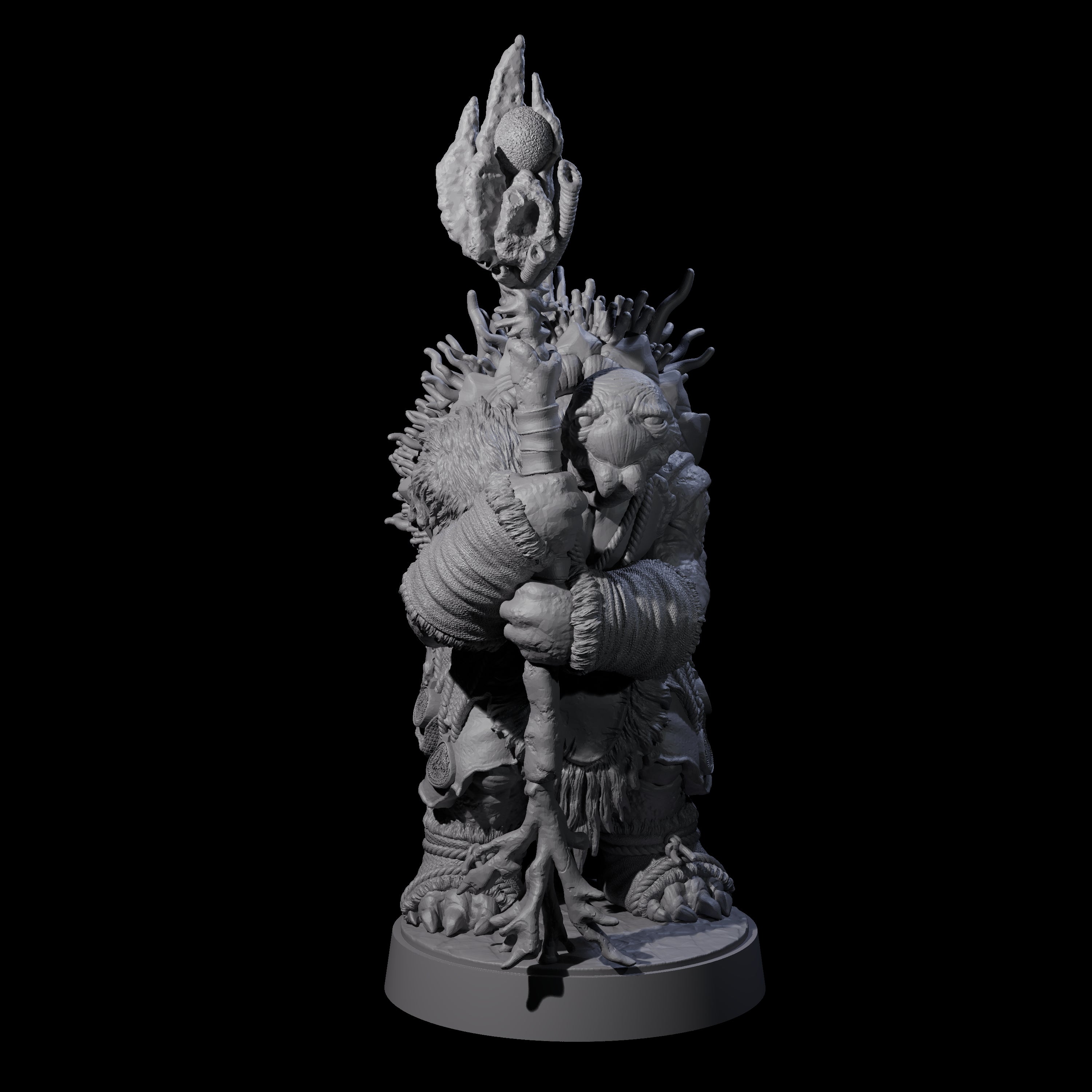Elderly Tortle Mage Miniature for Dungeons and Dragons, Pathfinder or other TTRPGs