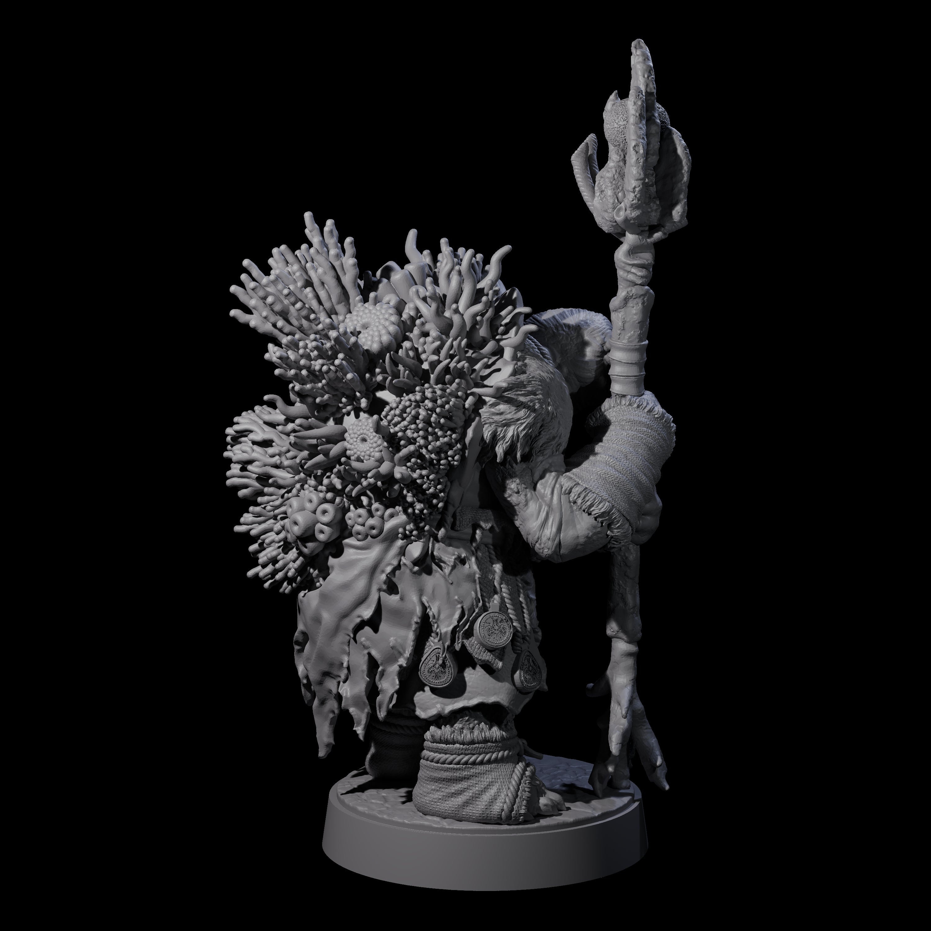 Elderly Tortle Mage Miniature for Dungeons and Dragons, Pathfinder or other TTRPGs