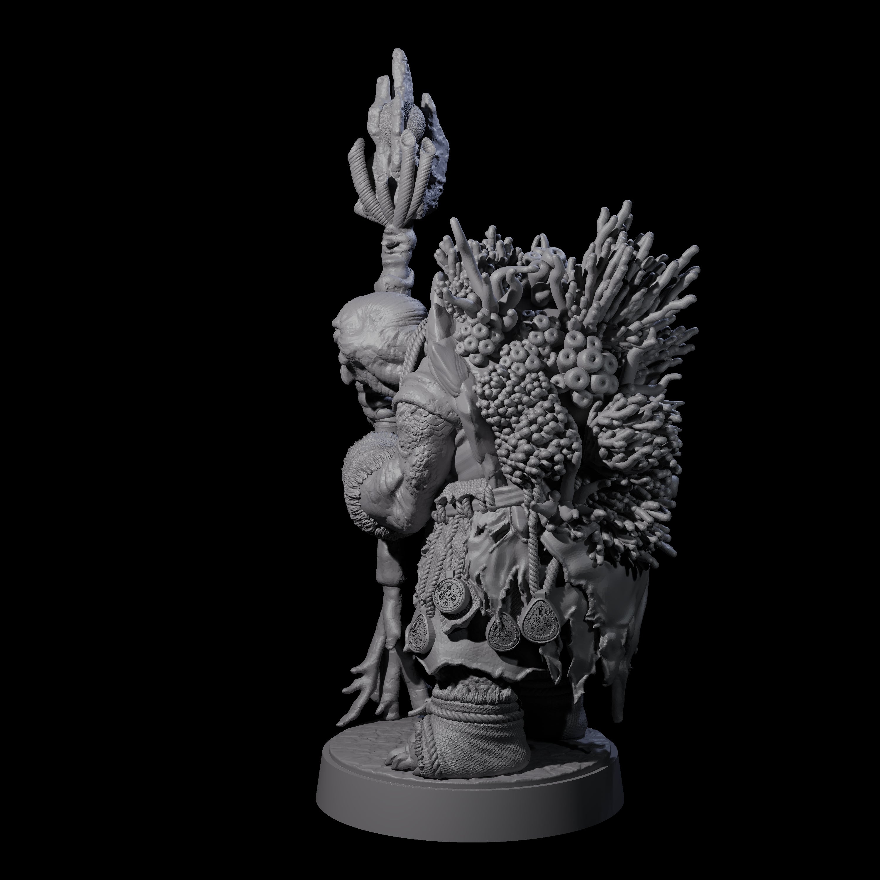 Elderly Tortle Mage Miniature for Dungeons and Dragons, Pathfinder or other TTRPGs