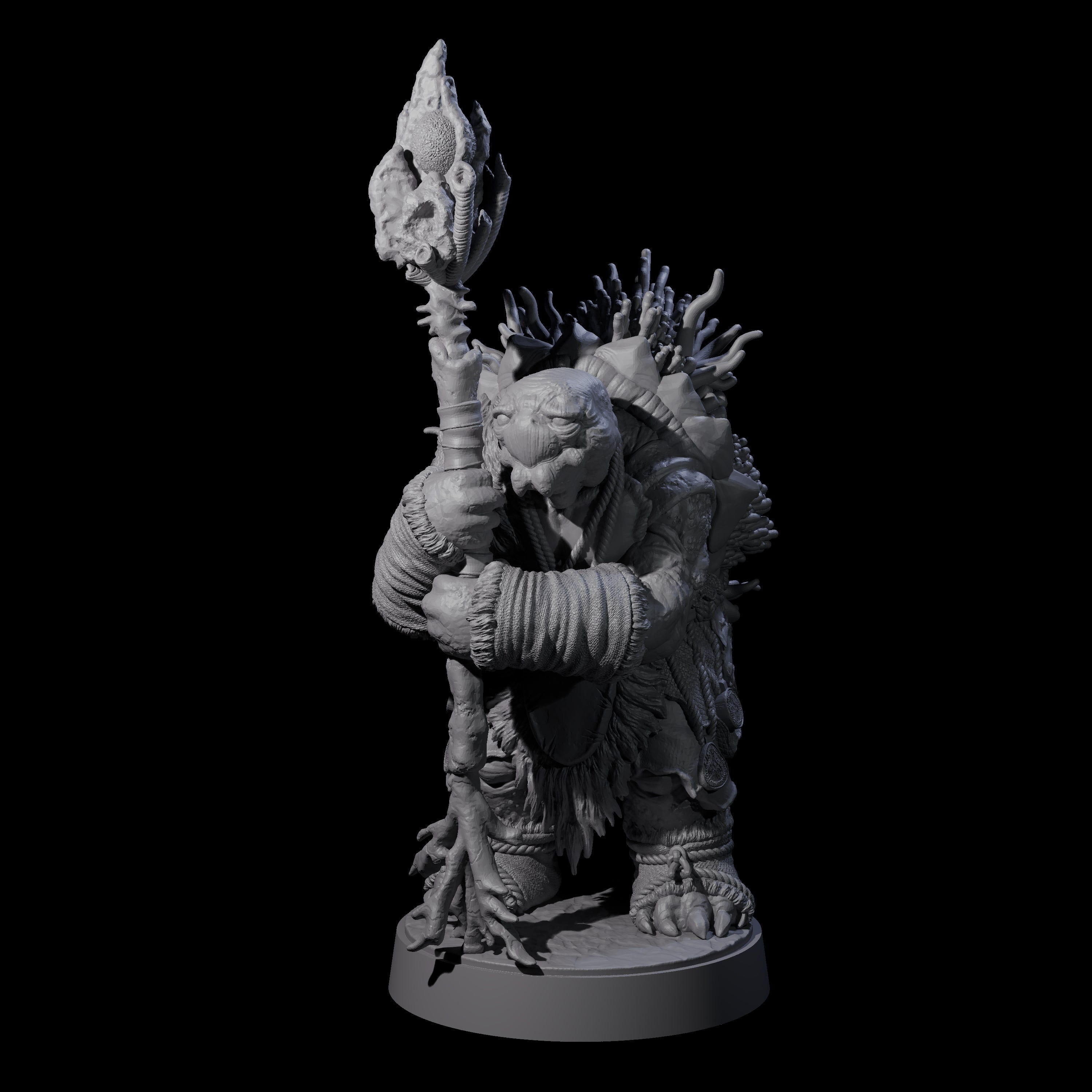 Elderly Tortle Mage Miniature for Dungeons and Dragons, Pathfinder or other TTRPGs