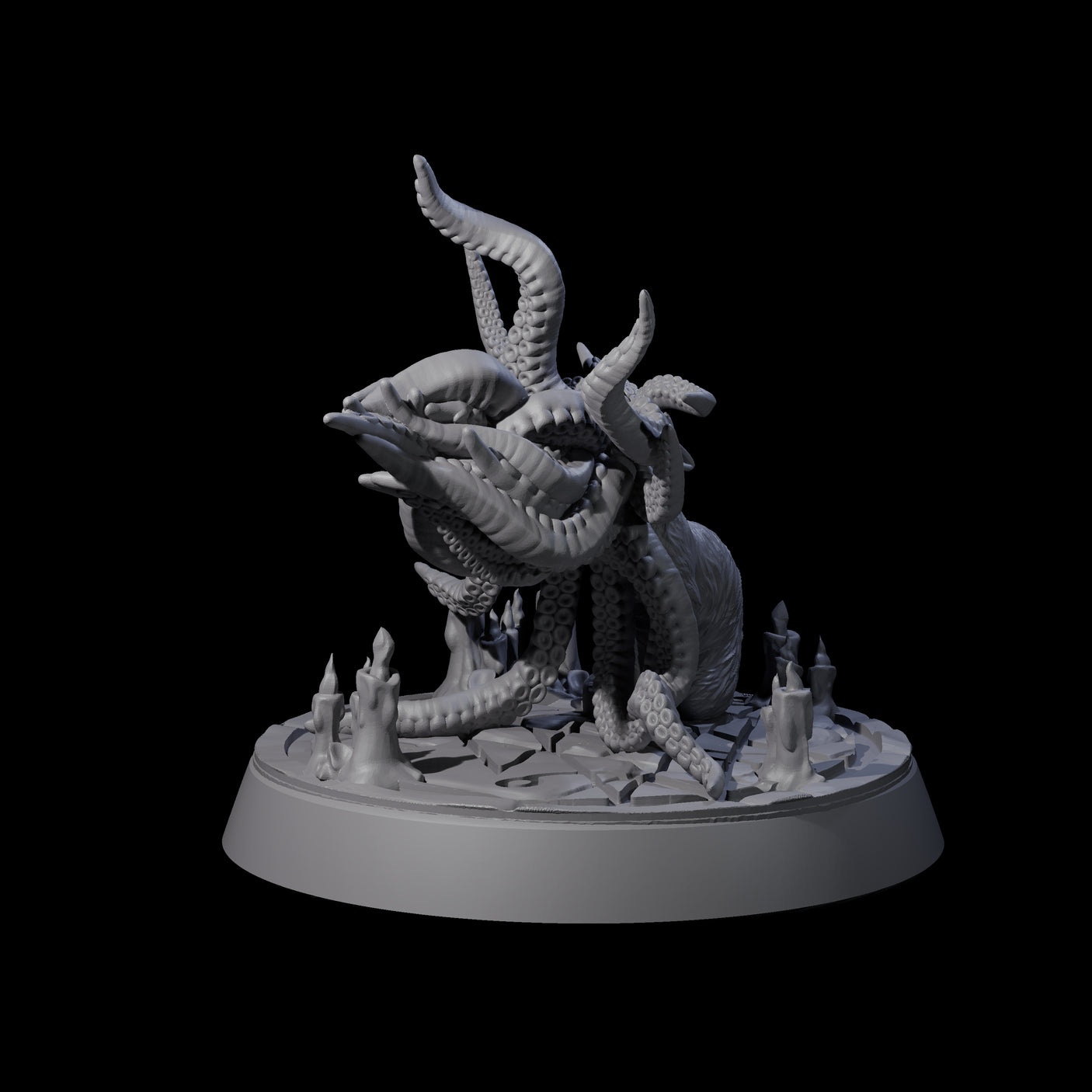 Eldritch Feline Aberration Miniature for Dungeons and Dragons, Pathfinder or other TTRPGs