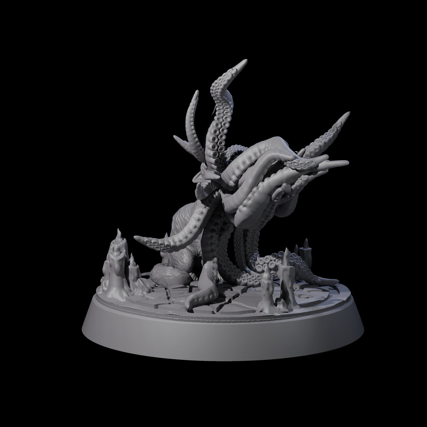 Eldritch Feline Aberration Miniature for Dungeons and Dragons, Pathfinder or other TTRPGs