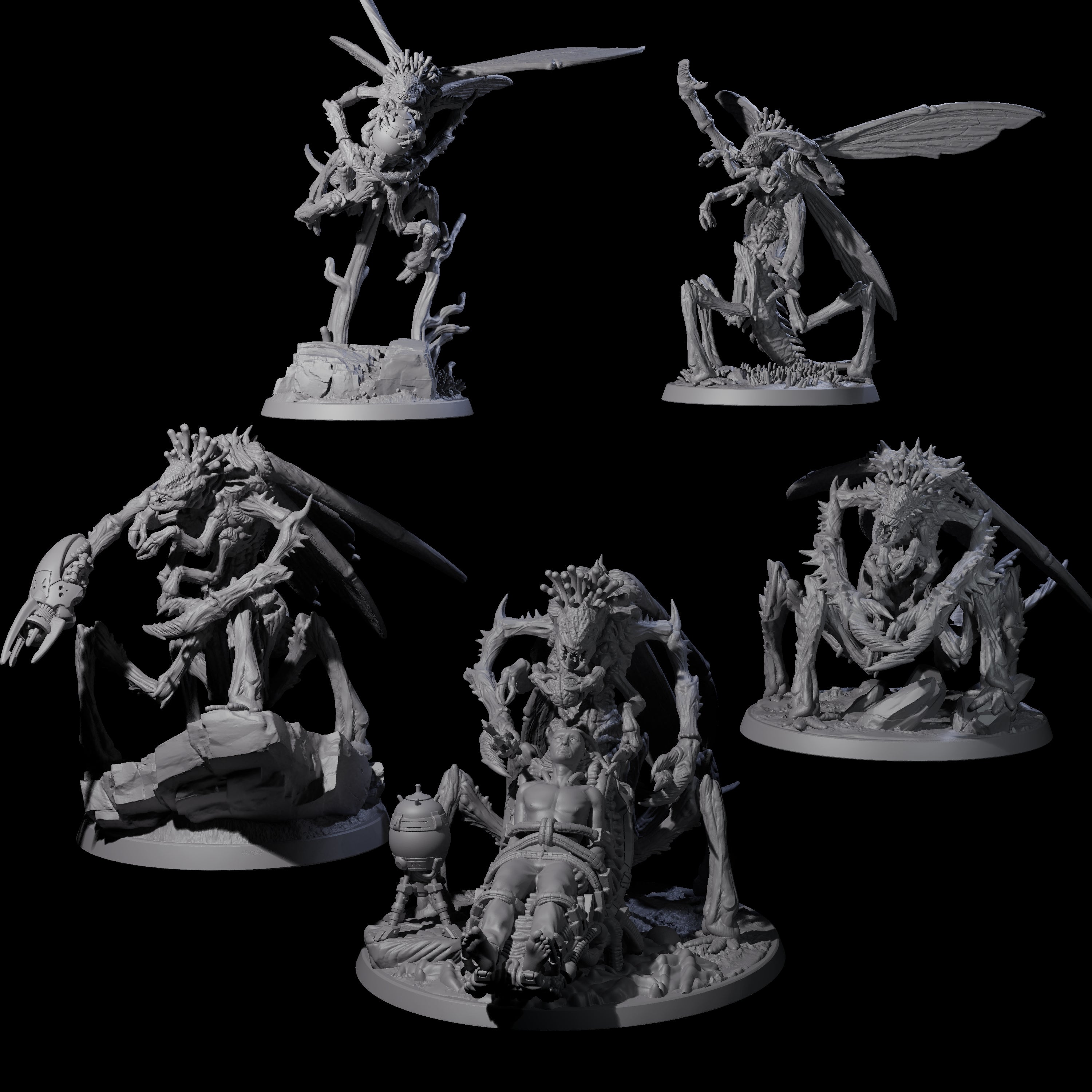 Eldritch Mi-Go Aberration Miniature for Dungeons and Dragons, Pathfinder or other TTRPGs