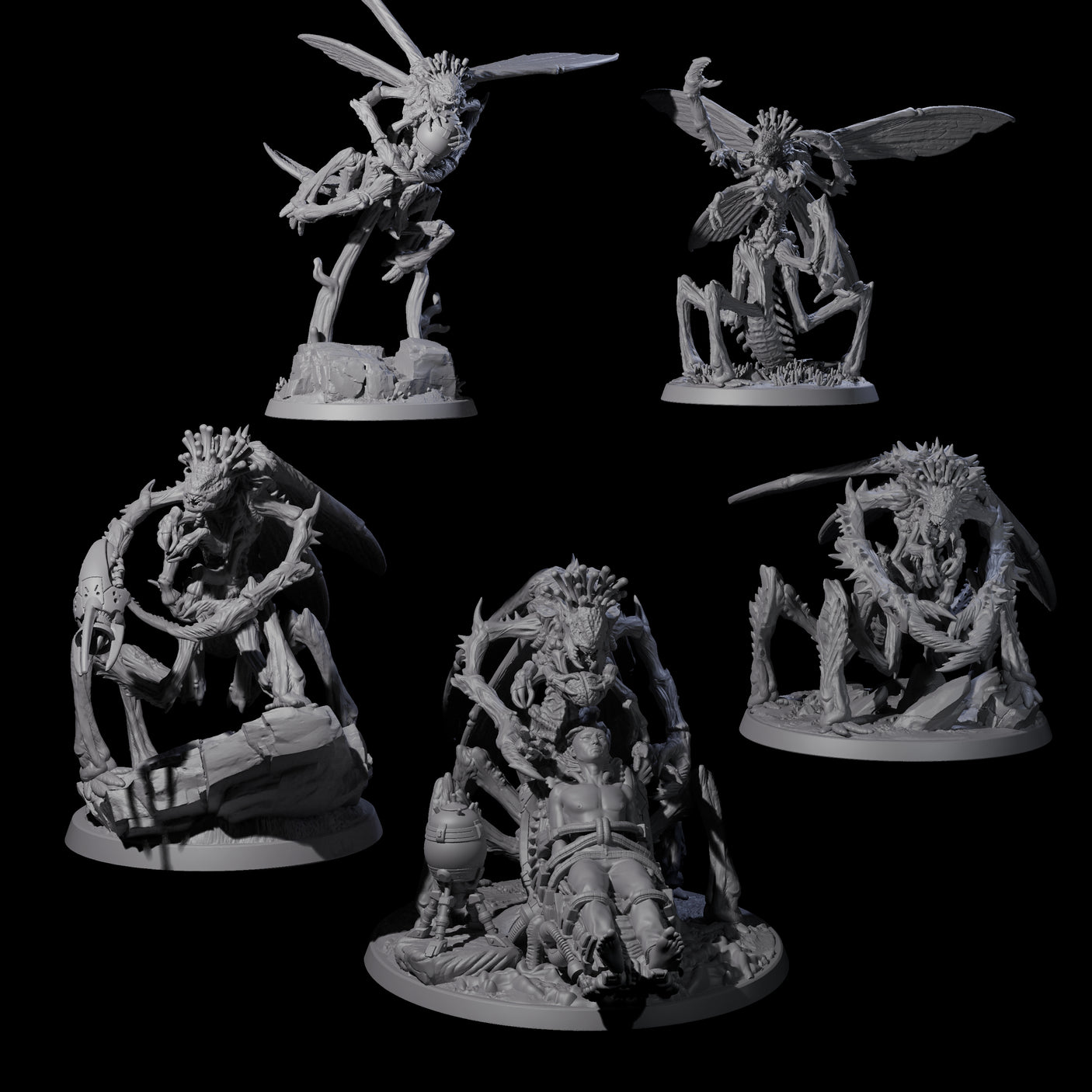 Eldritch Mi-Go Aberration Miniature for Dungeons and Dragons, Pathfinder or other TTRPGs