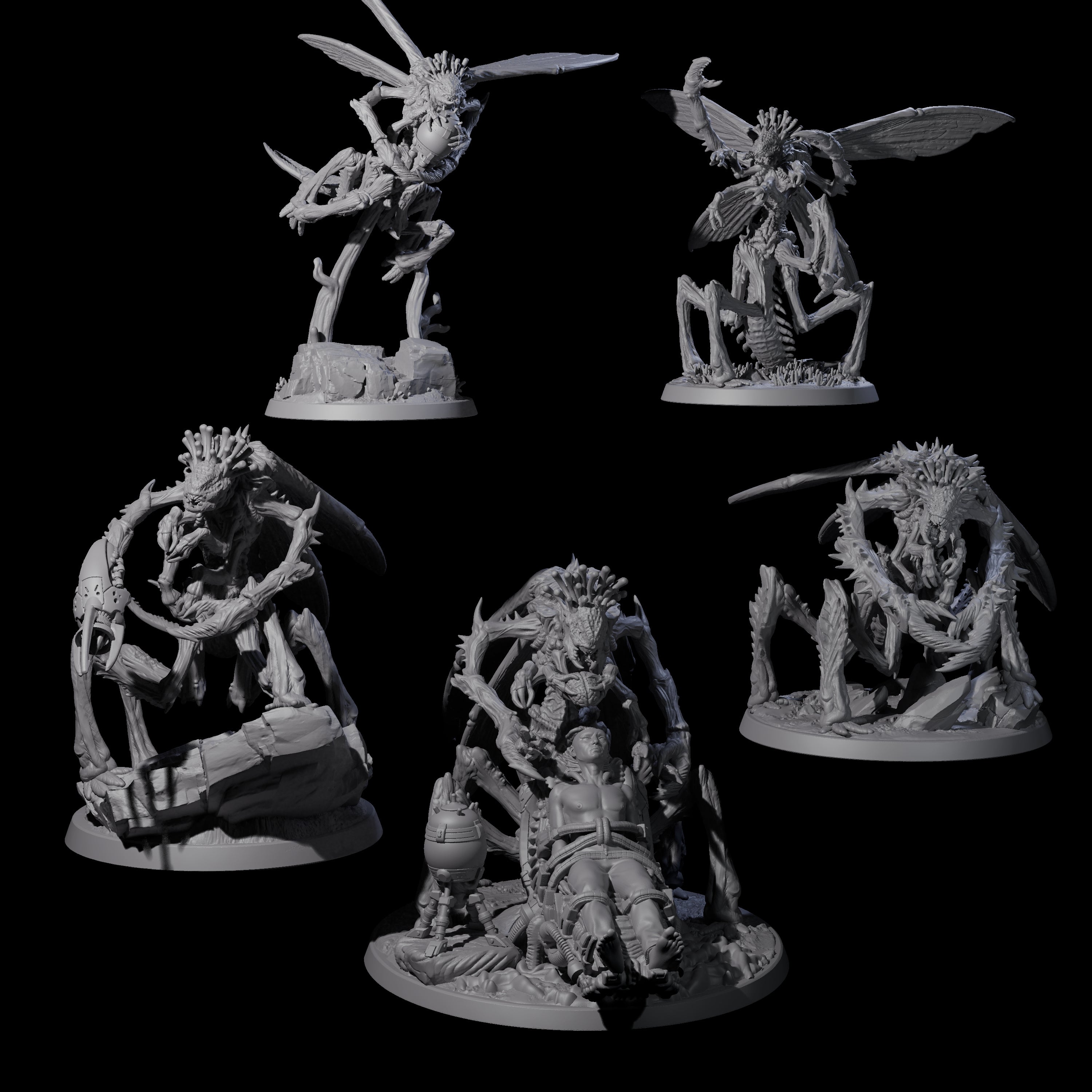 Eldritch Mi-Go Aberration Miniature for Dungeons and Dragons, Pathfinder or other TTRPGs