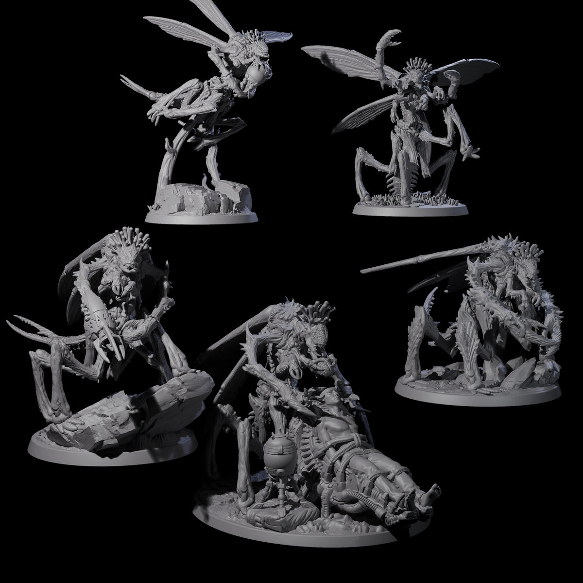 Eldritch Mi-Go Aberration Miniature for Dungeons and Dragons, Pathfinder or other TTRPGs