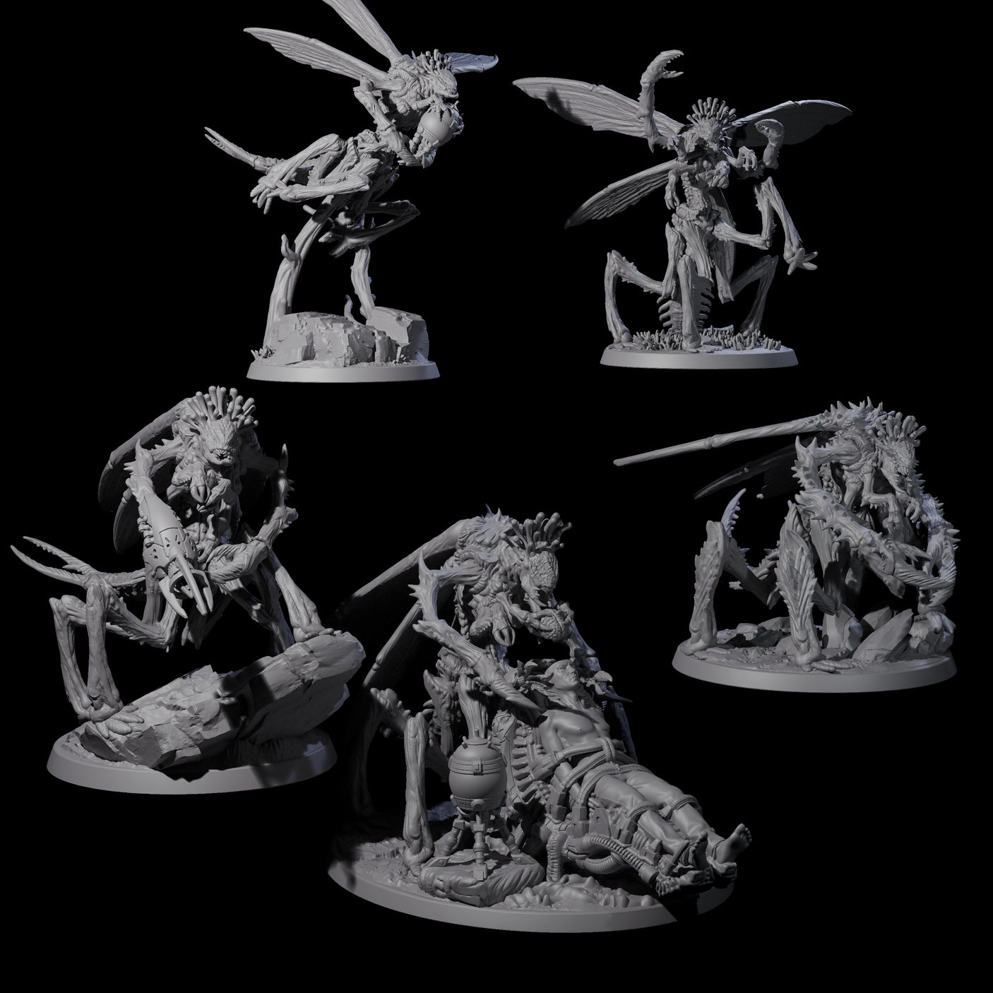 Eldritch Mi-Go Aberration Miniature for Dungeons and Dragons, Pathfinder or other TTRPGs
