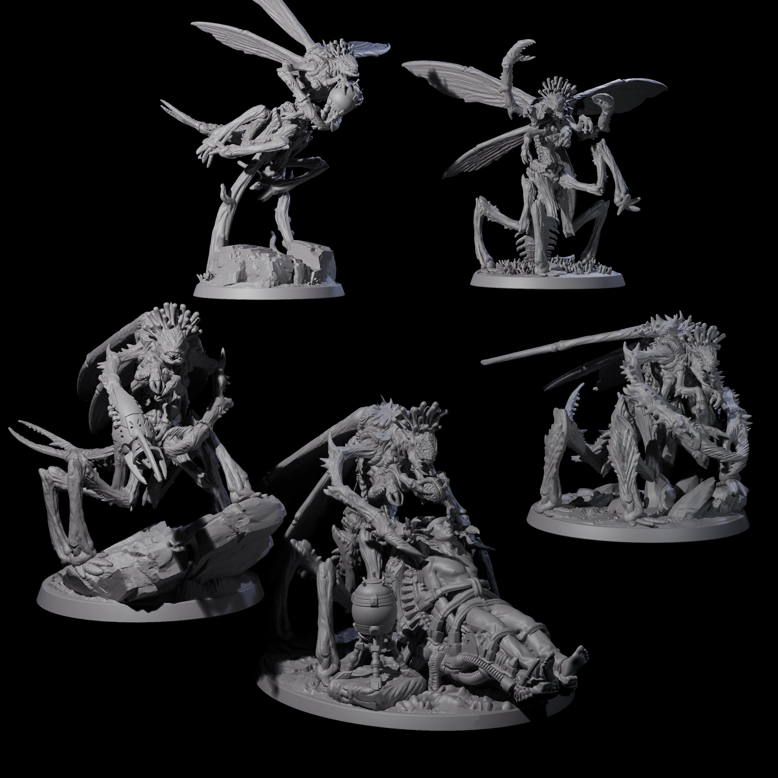 Eldritch Mi-Go Aberration Miniature for Dungeons and Dragons, Pathfinder or other TTRPGs