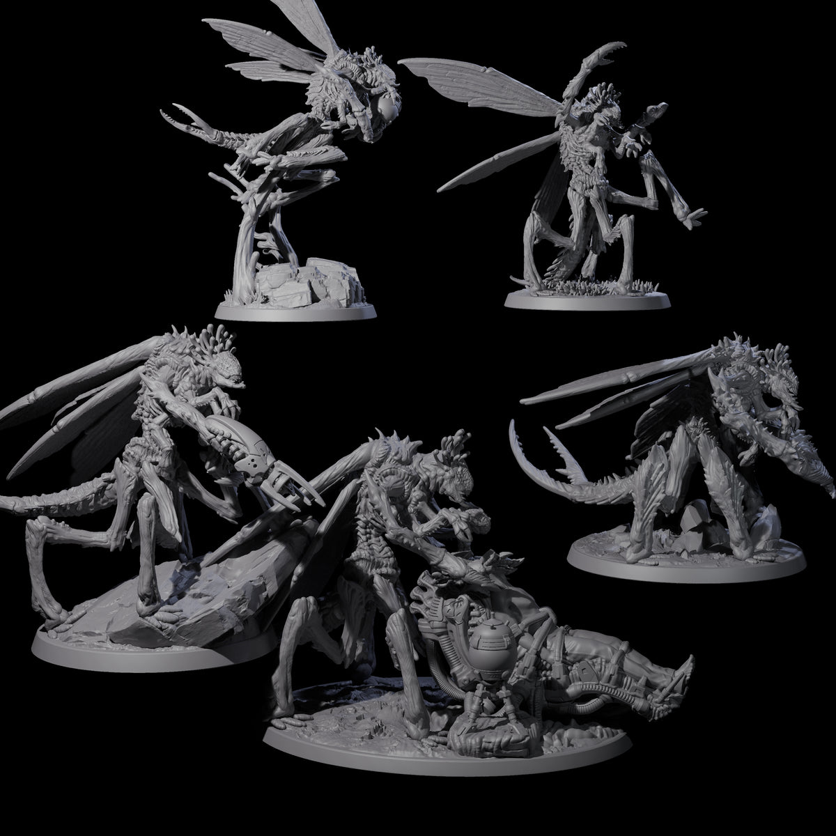 Eldritch Mi-Go Aberration Miniature for Dungeons and Dragons, Pathfinder or other TTRPGs