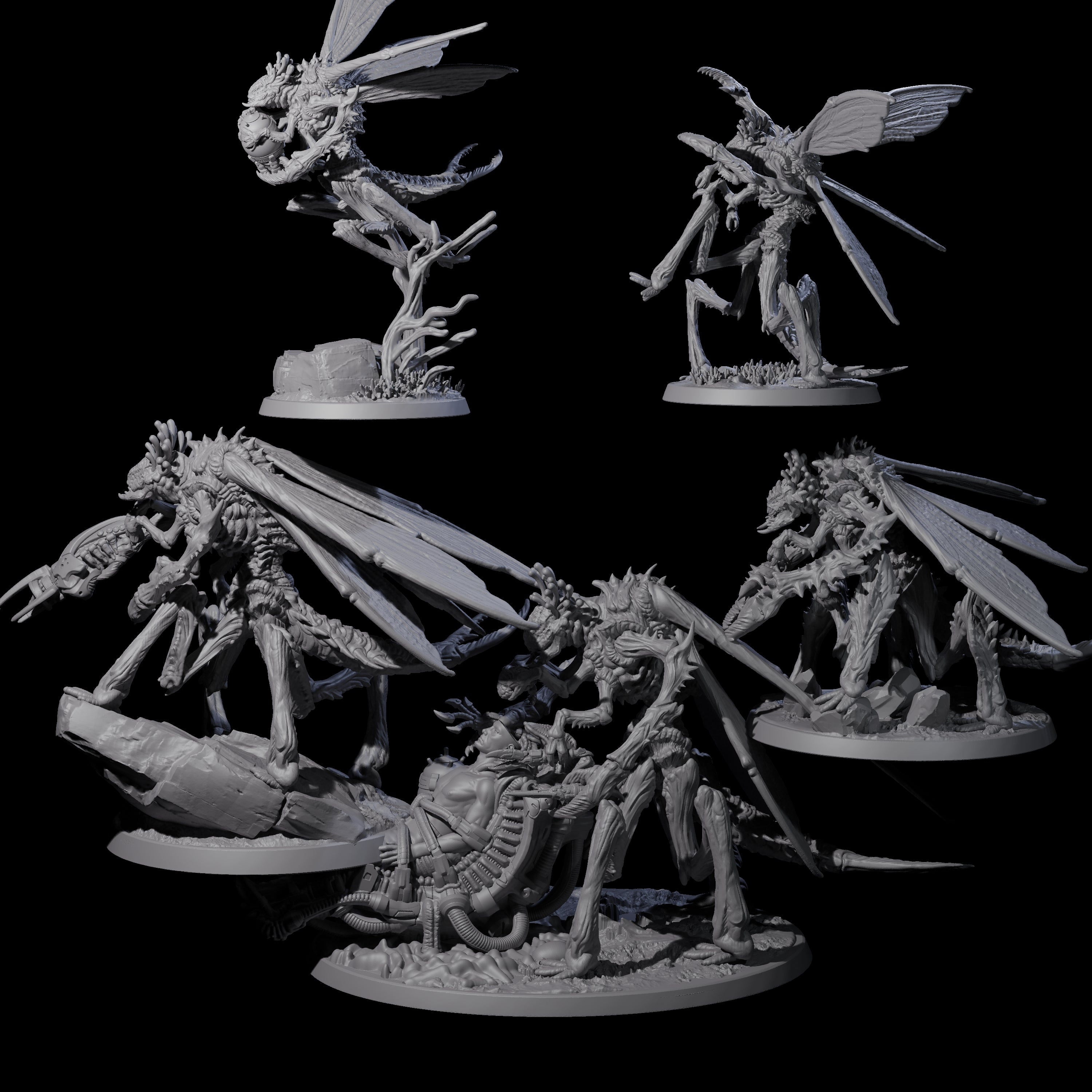 Eldritch Mi-Go Aberration Miniature for Dungeons and Dragons, Pathfinder or other TTRPGs