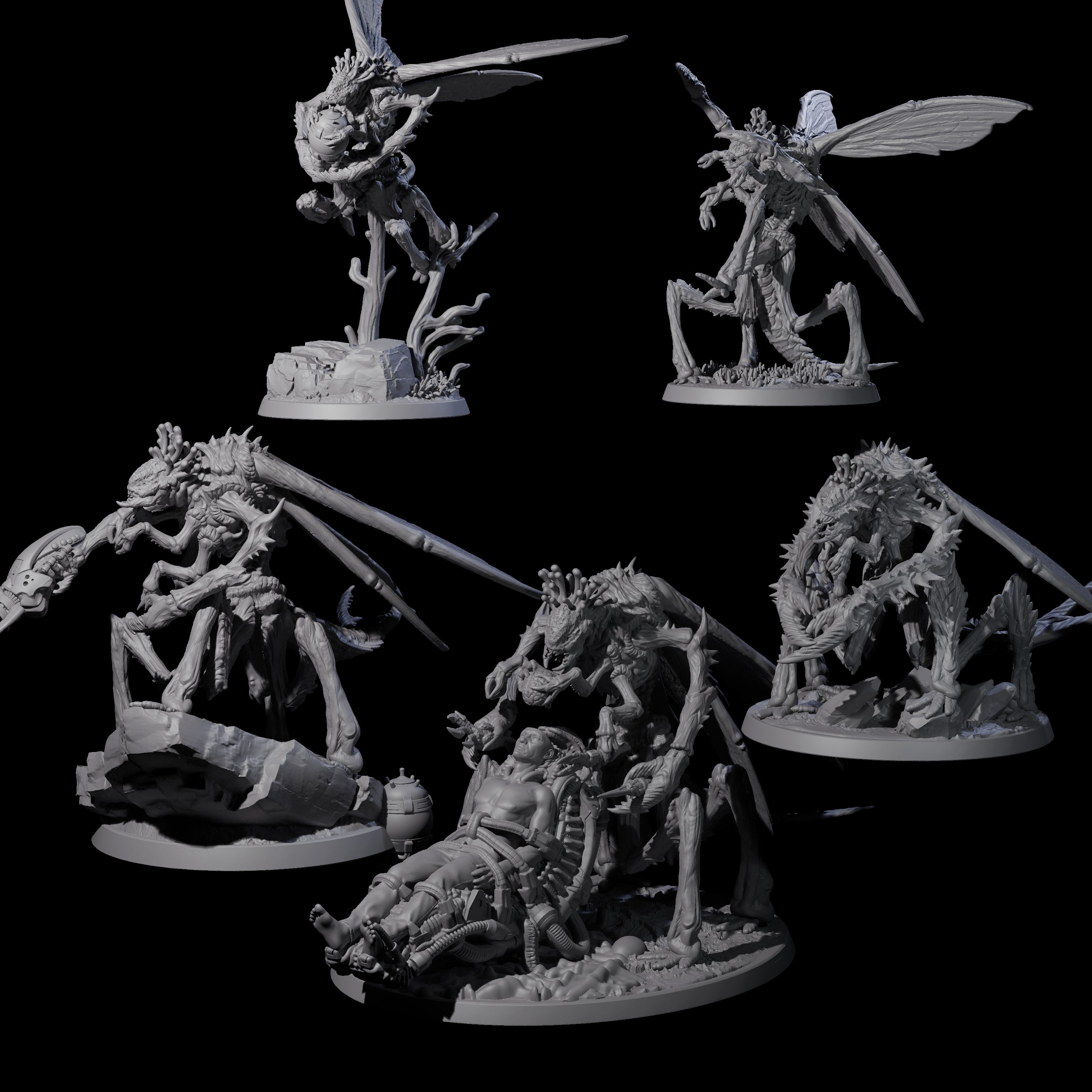 Eldritch Mi-Go Aberration Miniature for Dungeons and Dragons, Pathfinder or other TTRPGs