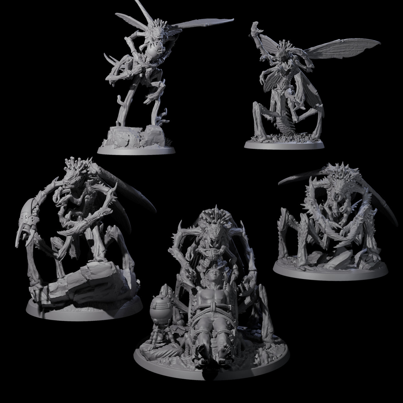 Eldritch Mi-Go Aberration Miniature for Dungeons and Dragons, Pathfinder or other TTRPGs