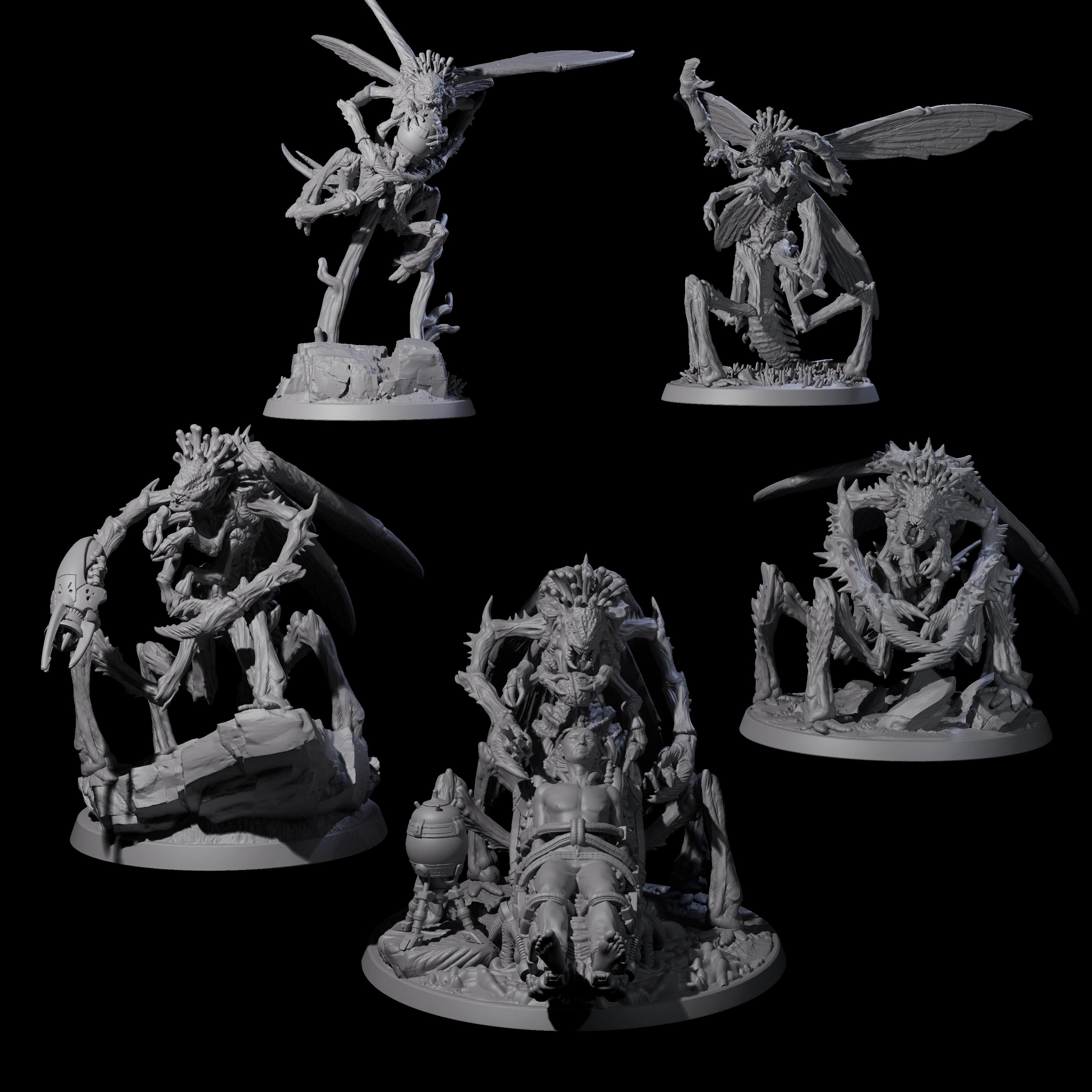 Eldritch Mi-Go Aberration Miniature for Dungeons and Dragons, Pathfinder or other TTRPGs