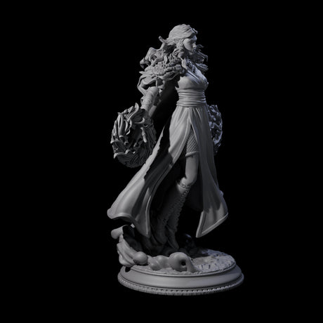 Elegant Casting Mage Miniature for Dungeons and Dragons, Pathfinder or other TTRPGs