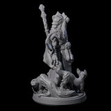 Elegant Dragonborn Druid Miniature for Dungeons and Dragons, Pathfinder or other TTRPGs