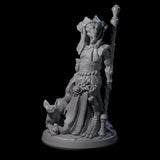 Elegant Dragonborn Druid Miniature for Dungeons and Dragons, Pathfinder or other TTRPGs