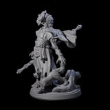Elegant Dragonborn Druid Miniature for Dungeons and Dragons, Pathfinder or other TTRPGs