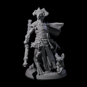 Elegant Dragonborn Druid Miniature for Dungeons and Dragons, Pathfinder or other TTRPGs