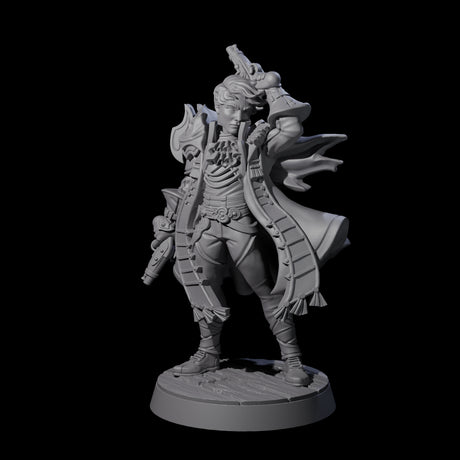 Elegant Pirate Hunter Miniature for Dungeons and Dragons, Pathfinder or other TTRPGs