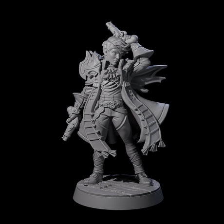 Elegant Pirate Hunter Miniature for Dungeons and Dragons, Pathfinder or other TTRPGs