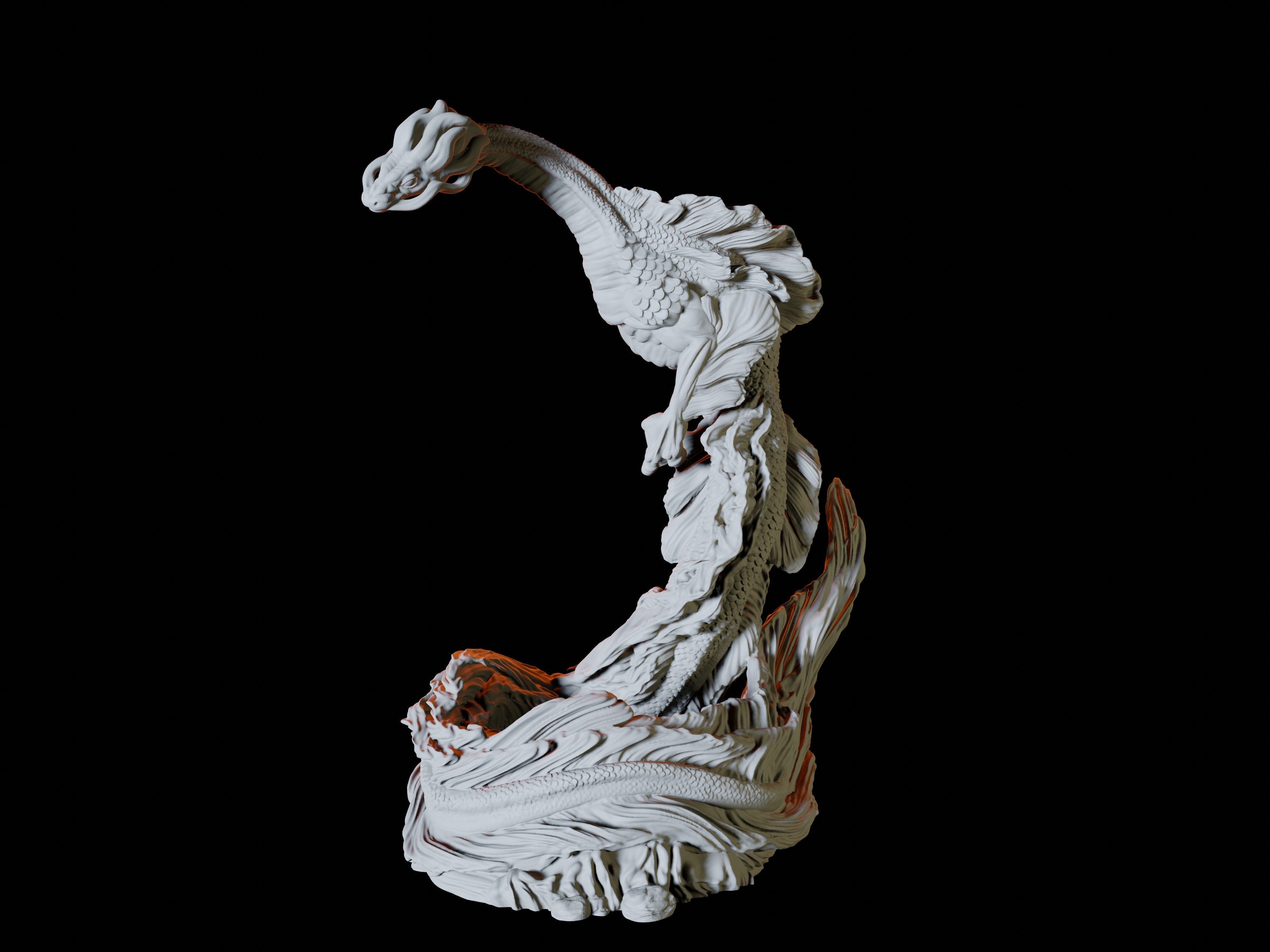 Elemental Dragon Miniature for Dungeons and Dragons - Myth Forged