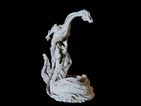 Elemental Dragon Miniature for Dungeons and Dragons, Pathfinder or other TTRPGs