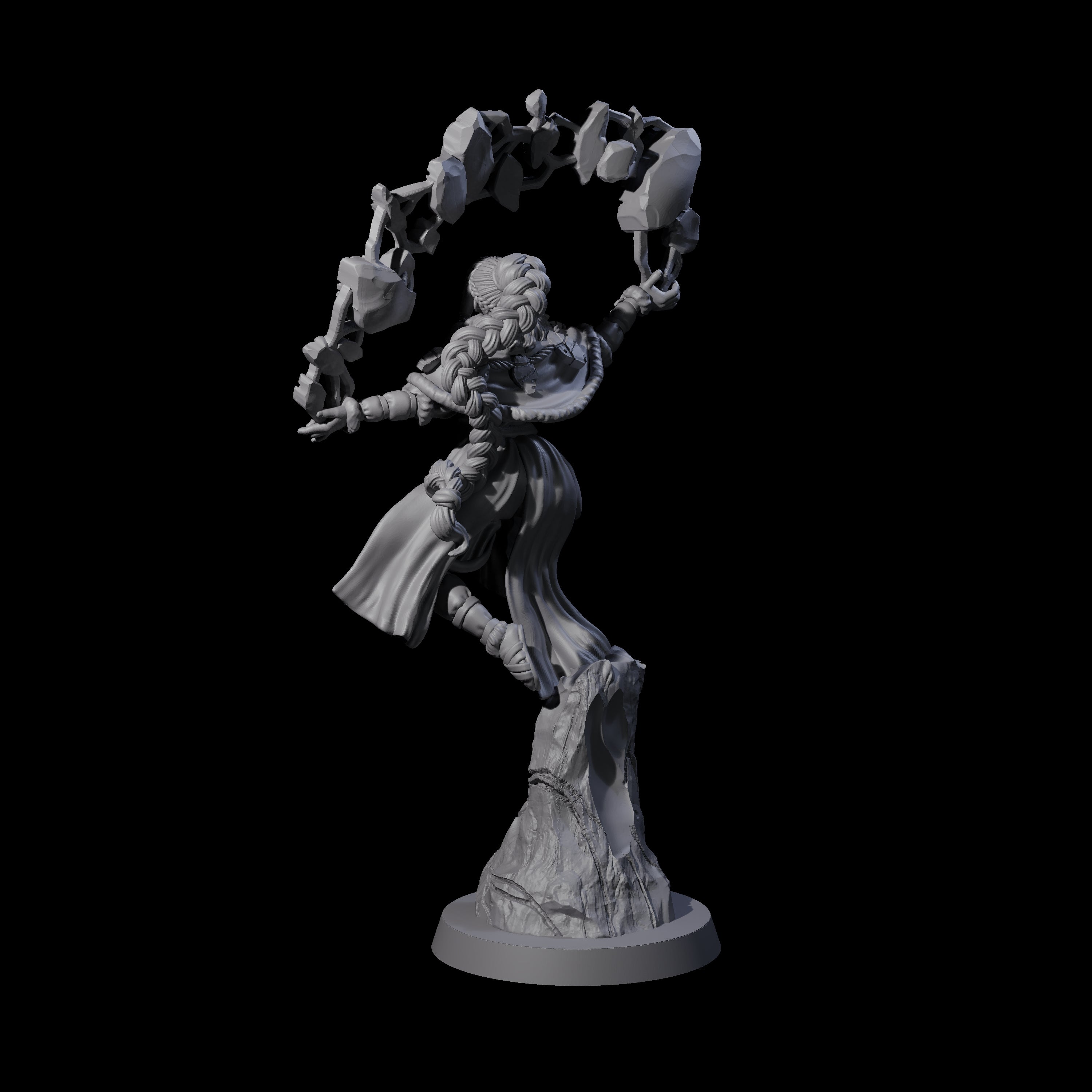 Elemental Druid Master Miniature for Dungeons and Dragons, Pathfinder or other TTRPGs