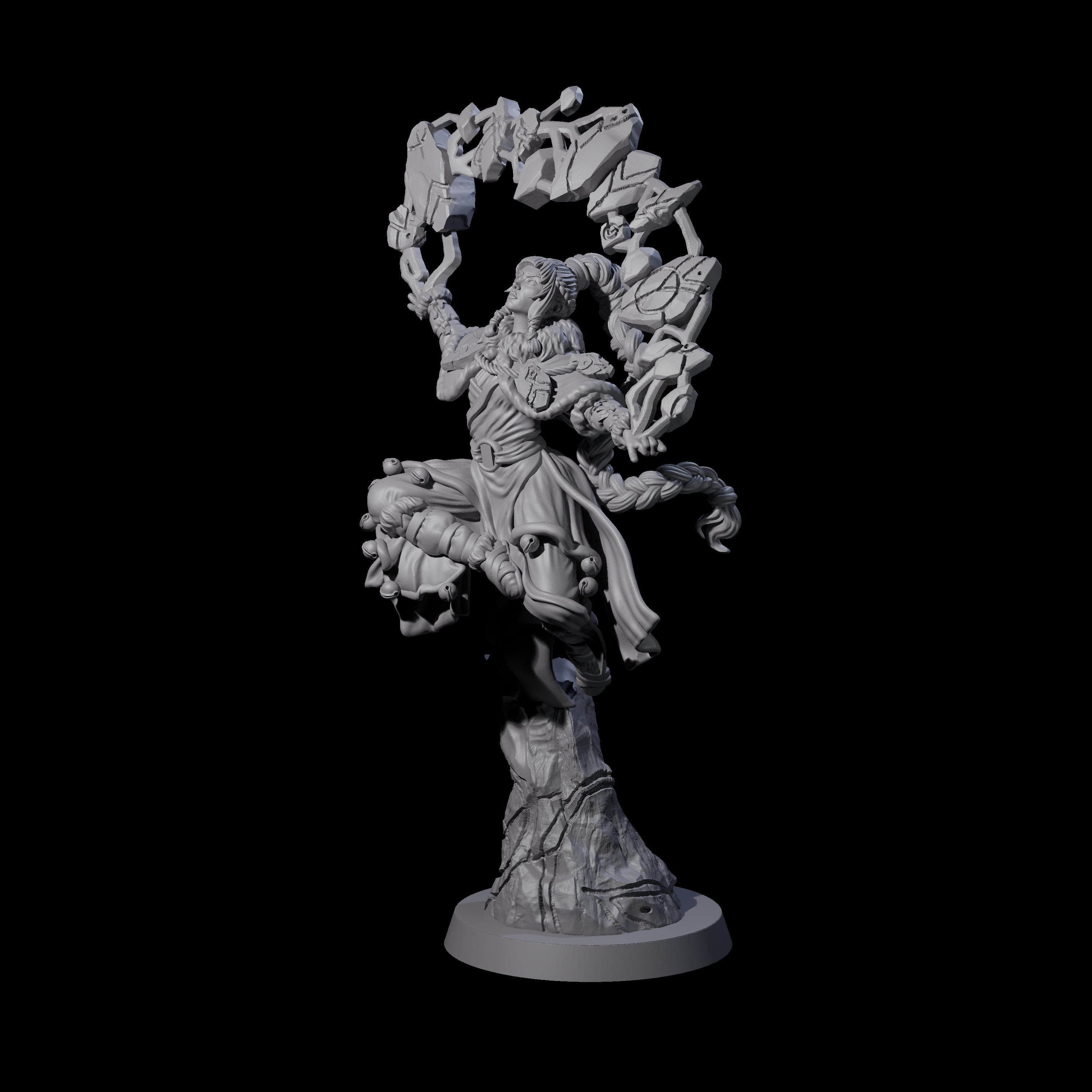 Elemental Druid Master Miniature for Dungeons and Dragons, Pathfinder or other TTRPGs