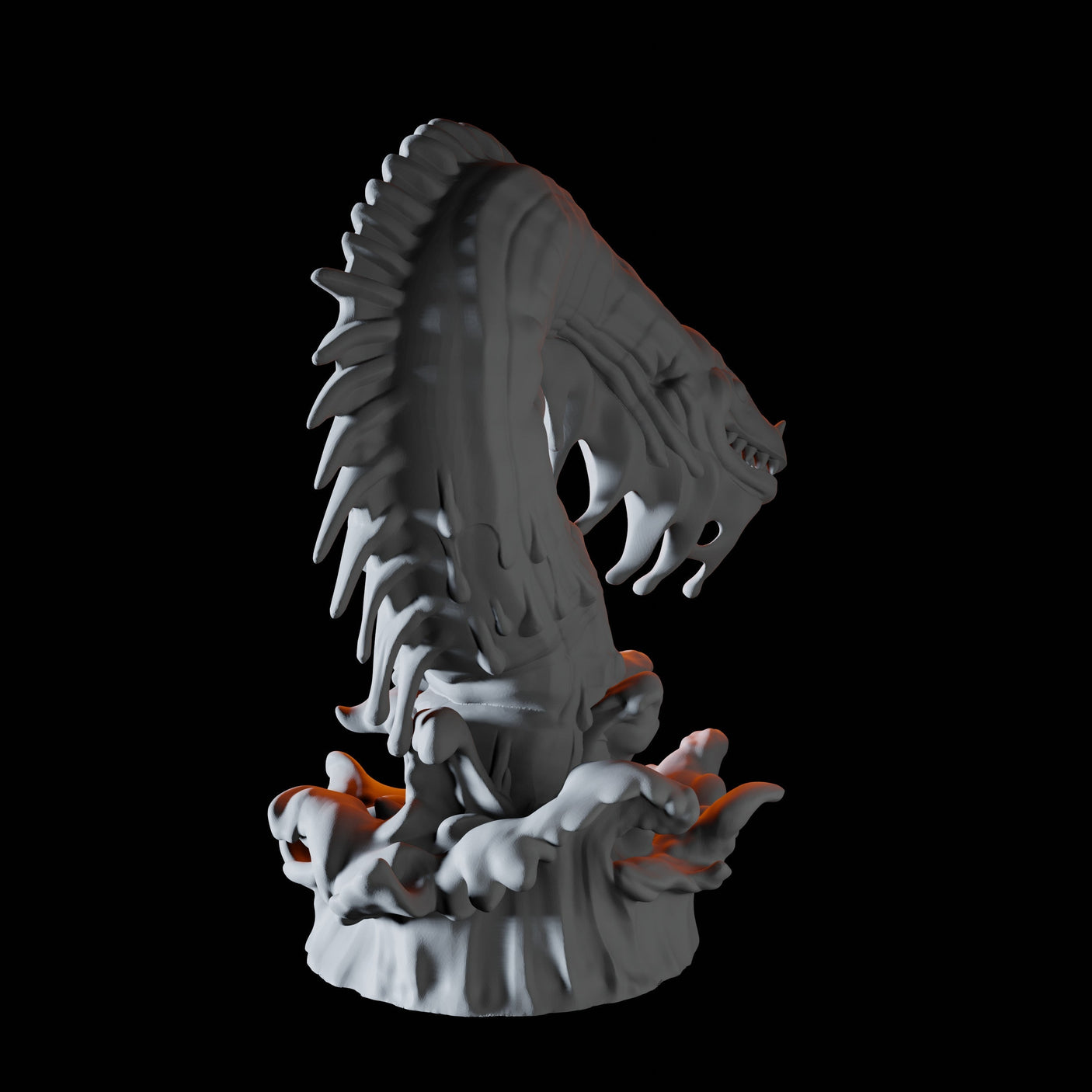 Elemental Eel Miniature for Dungeons and Dragons, Pathfinder or other TTRPGs