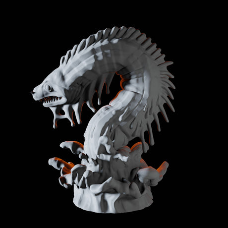 Elemental Eel Miniature for Dungeons and Dragons, Pathfinder or other TTRPGs