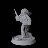 Elf Fighter Miniature for Dungeons and Dragons, Pathfinder or other TTRPGs