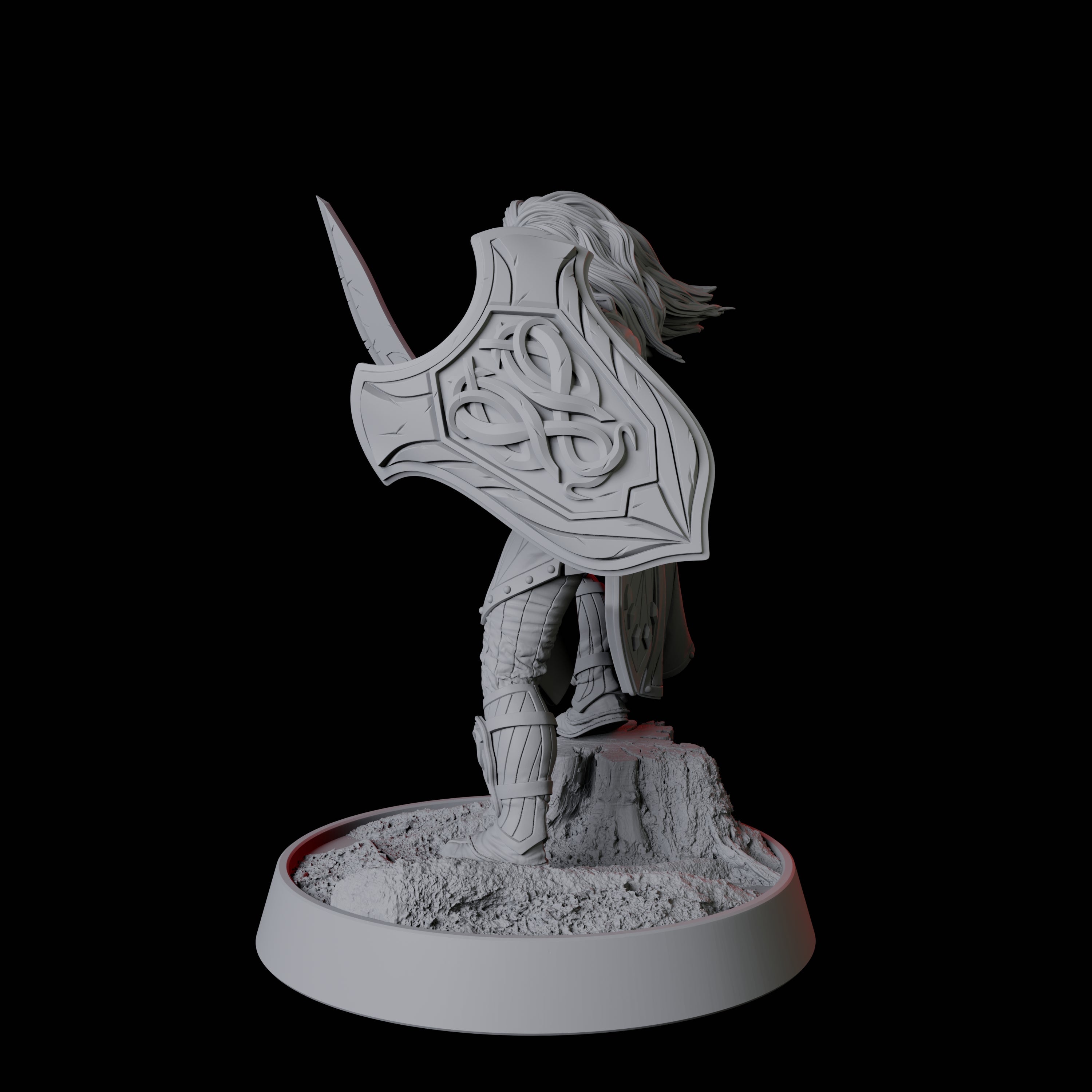 Elf Fighter Miniature for Dungeons and Dragons