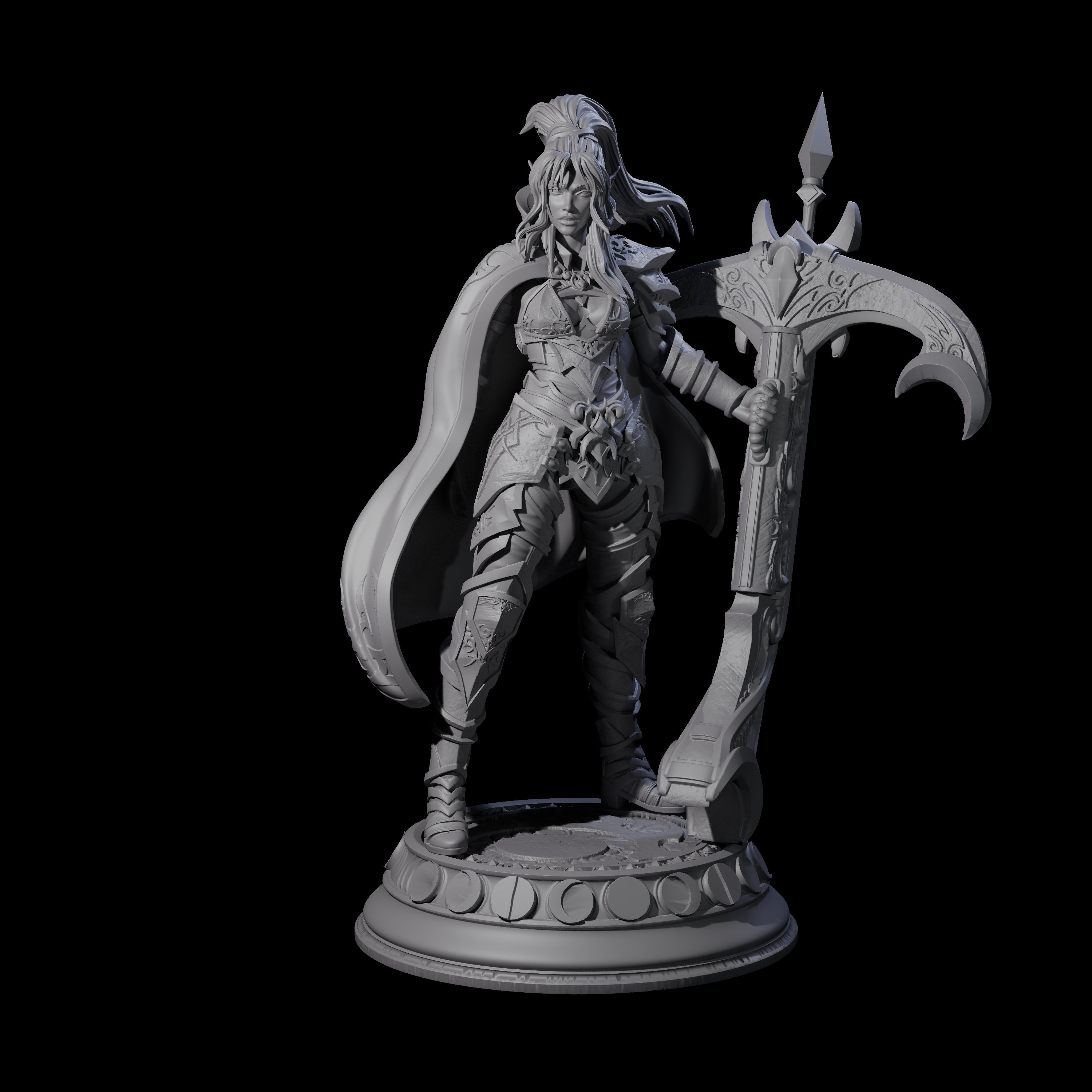 Elf Hunter with Crossbow Miniature for Dungeons and Dragons, Pathfinder or other TTRPGs