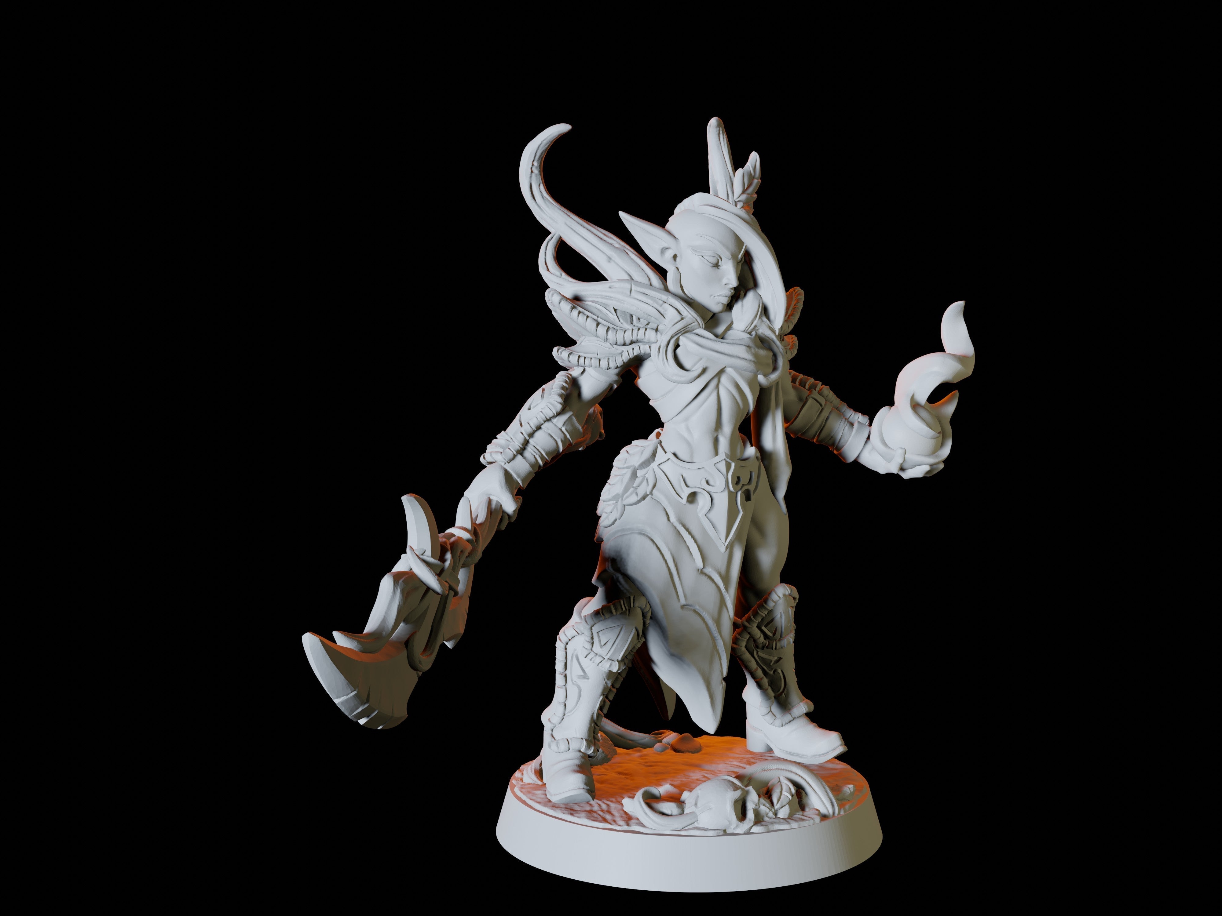 Elf Mage Miniature for Dungeons and Dragons - Myth Forged