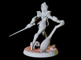 Elf Pin-up Miniature for Dungeons and Dragons, Pathfinder or other TTRPGs