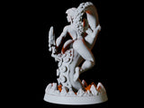 Elf on Tentacle Pin-up Miniature for Dungeons and Dragons, Pathfinder or other TTRPGs