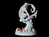 Elf on Tentacle Pin-up Miniature for Dungeons and Dragons, Pathfinder or other TTRPGs