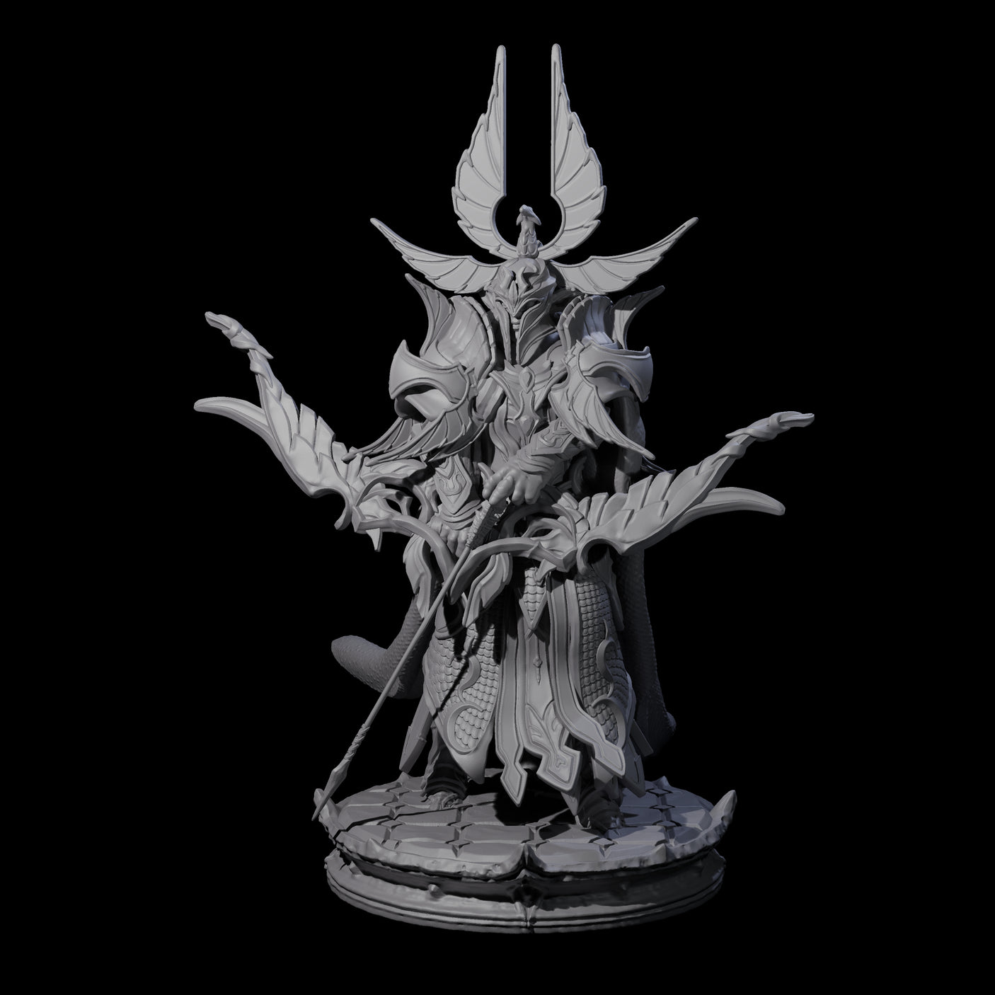 Elite Dark Elf Archer A Miniature for Dungeons and Dragons, Pathfinder or other TTRPGs
