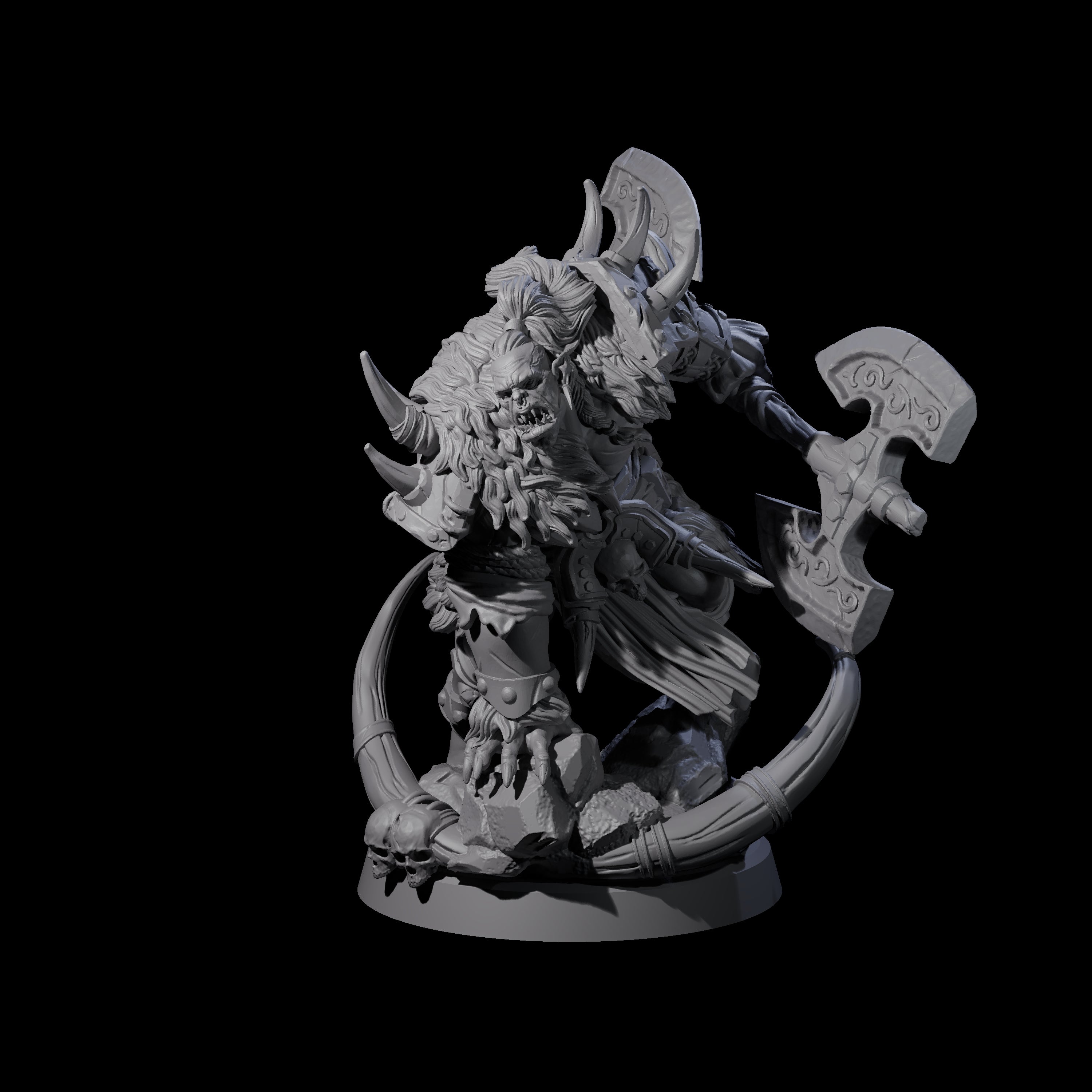 Elite Orc Hit Squad A Miniature for Dungeons and Dragons, Pathfinder or other TTRPGs