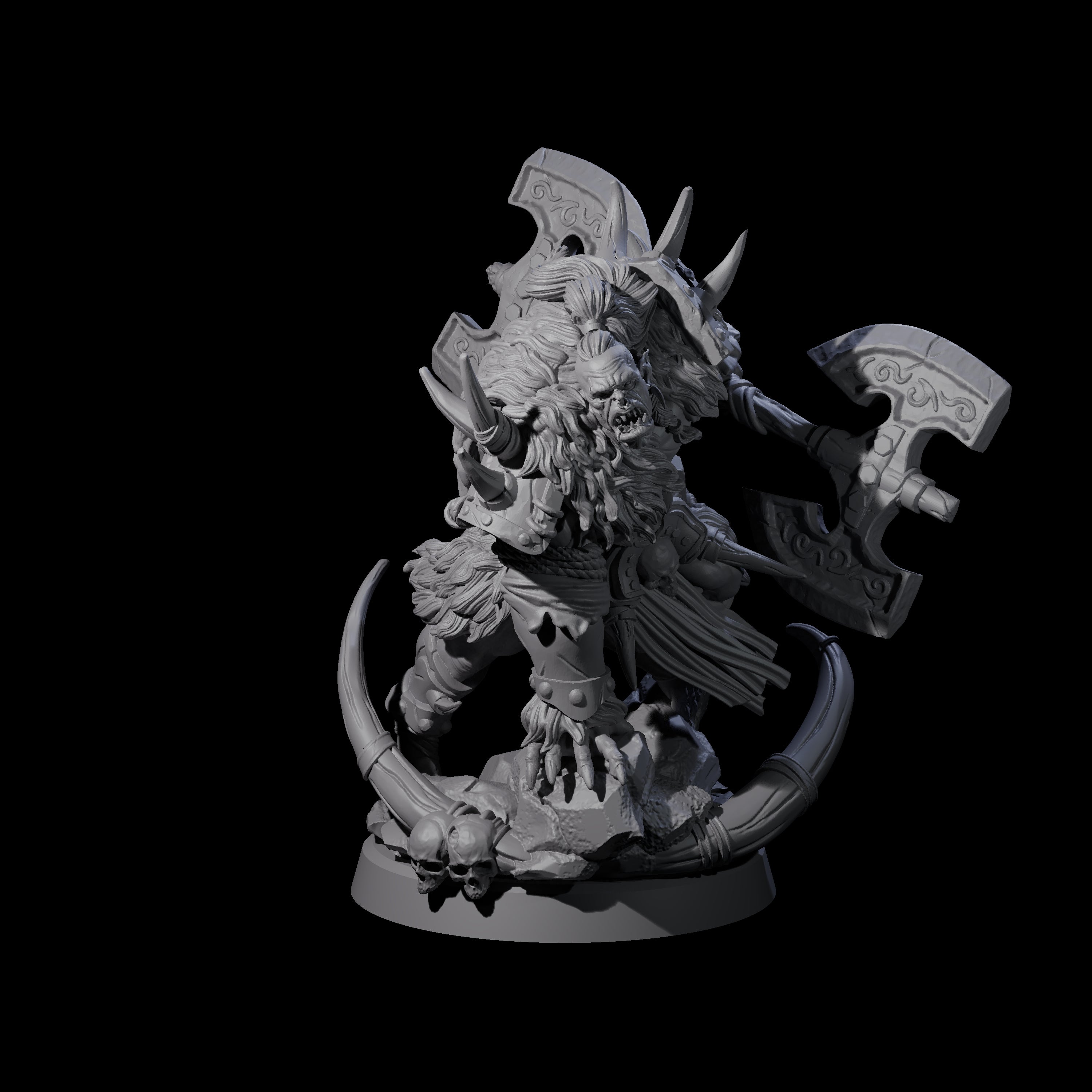 Elite Orc Hit Squad A Miniature for Dungeons and Dragons, Pathfinder or other TTRPGs