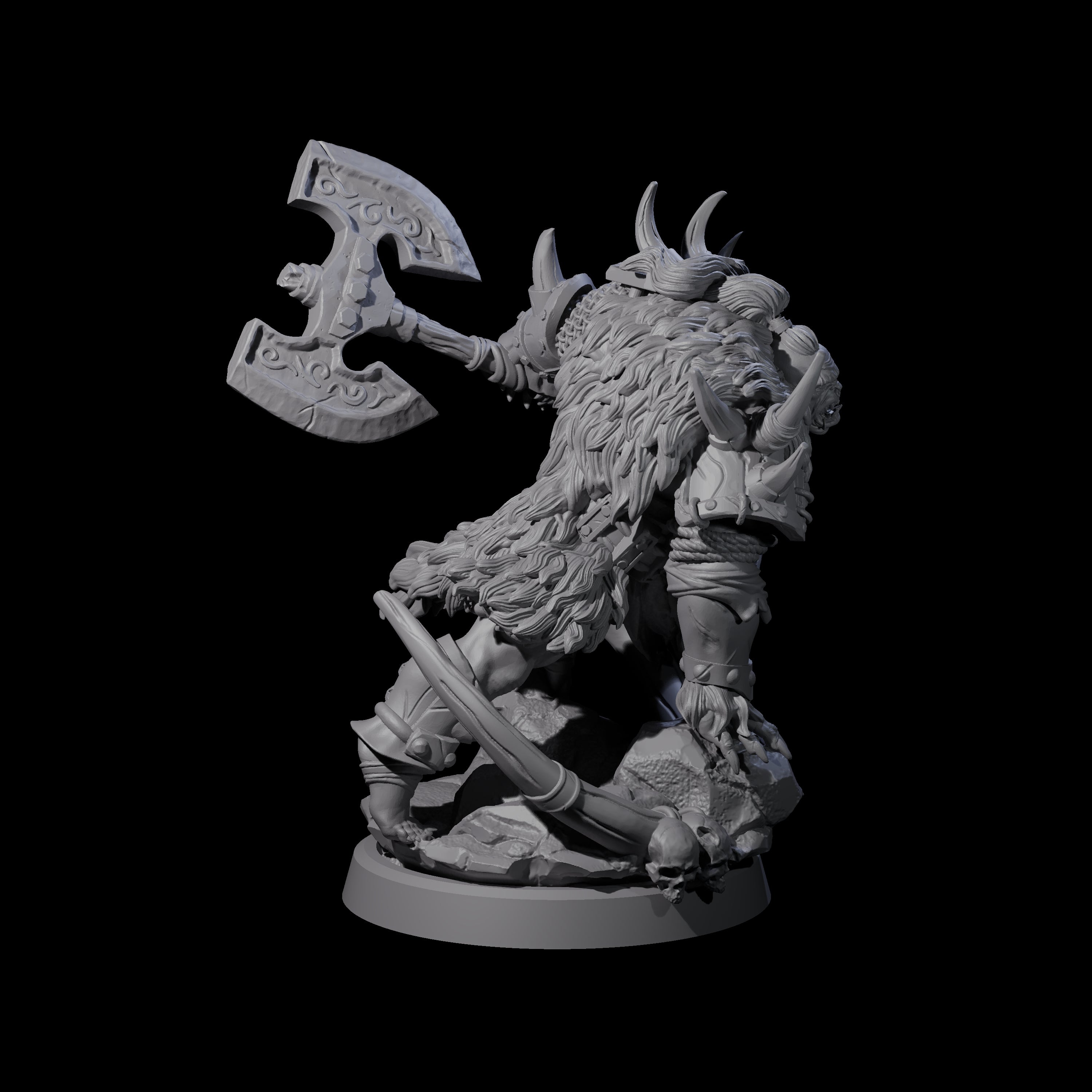 Elite Orc Hit Squad A Miniature for Dungeons and Dragons, Pathfinder or other TTRPGs