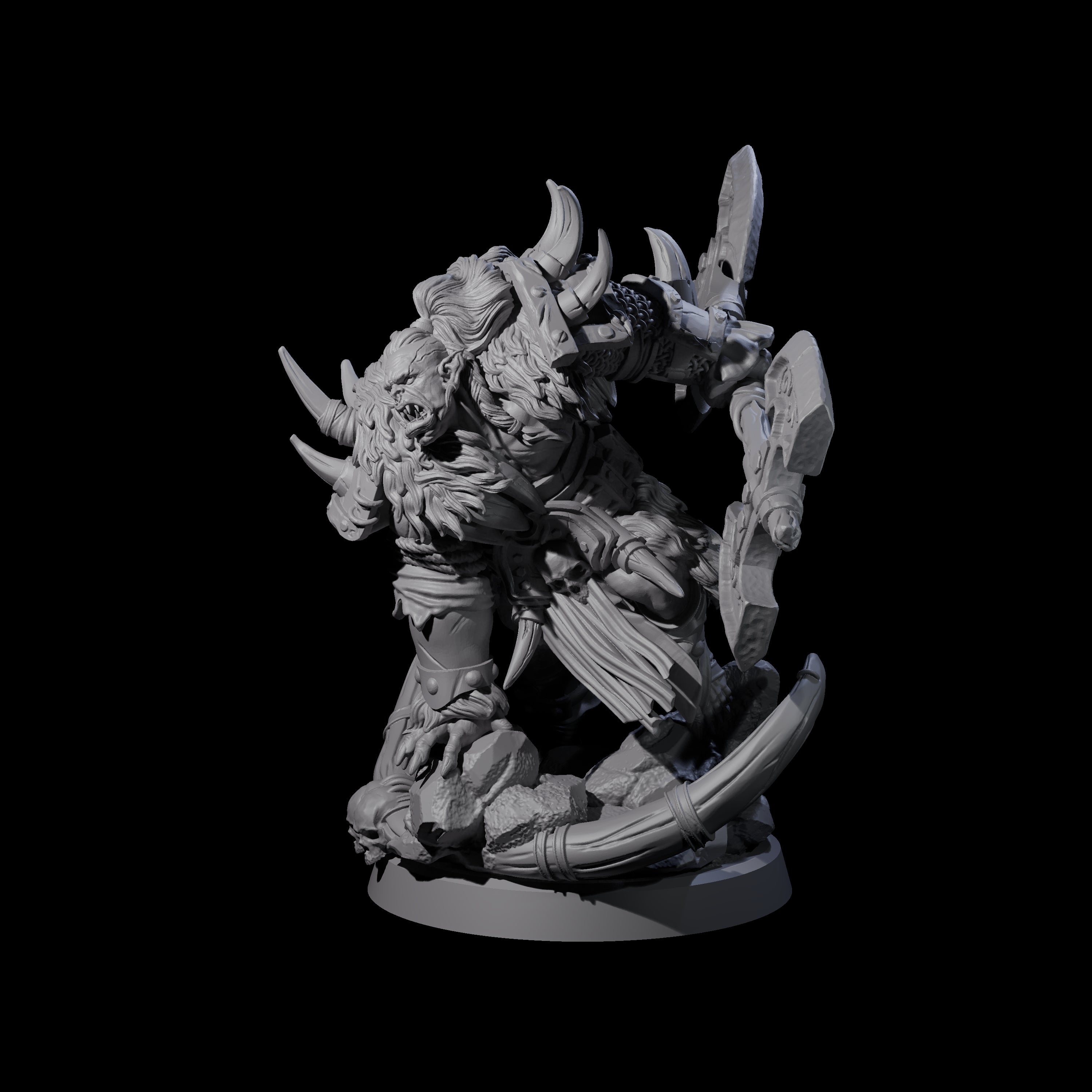 Elite Orc Hit Squad A Miniature for Dungeons and Dragons, Pathfinder or other TTRPGs