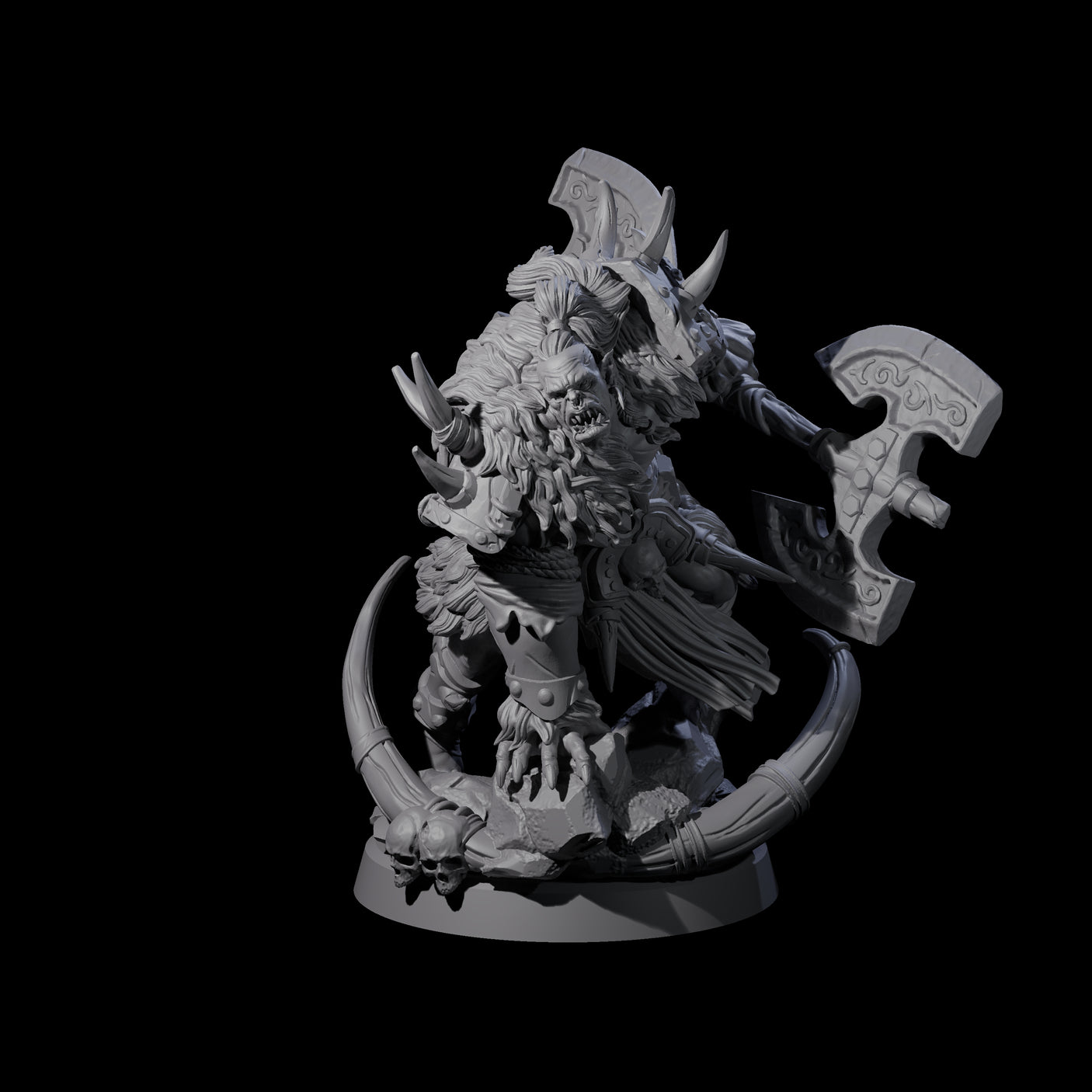 Elite Orc Hit Squad A Miniature for Dungeons and Dragons, Pathfinder or other TTRPGs