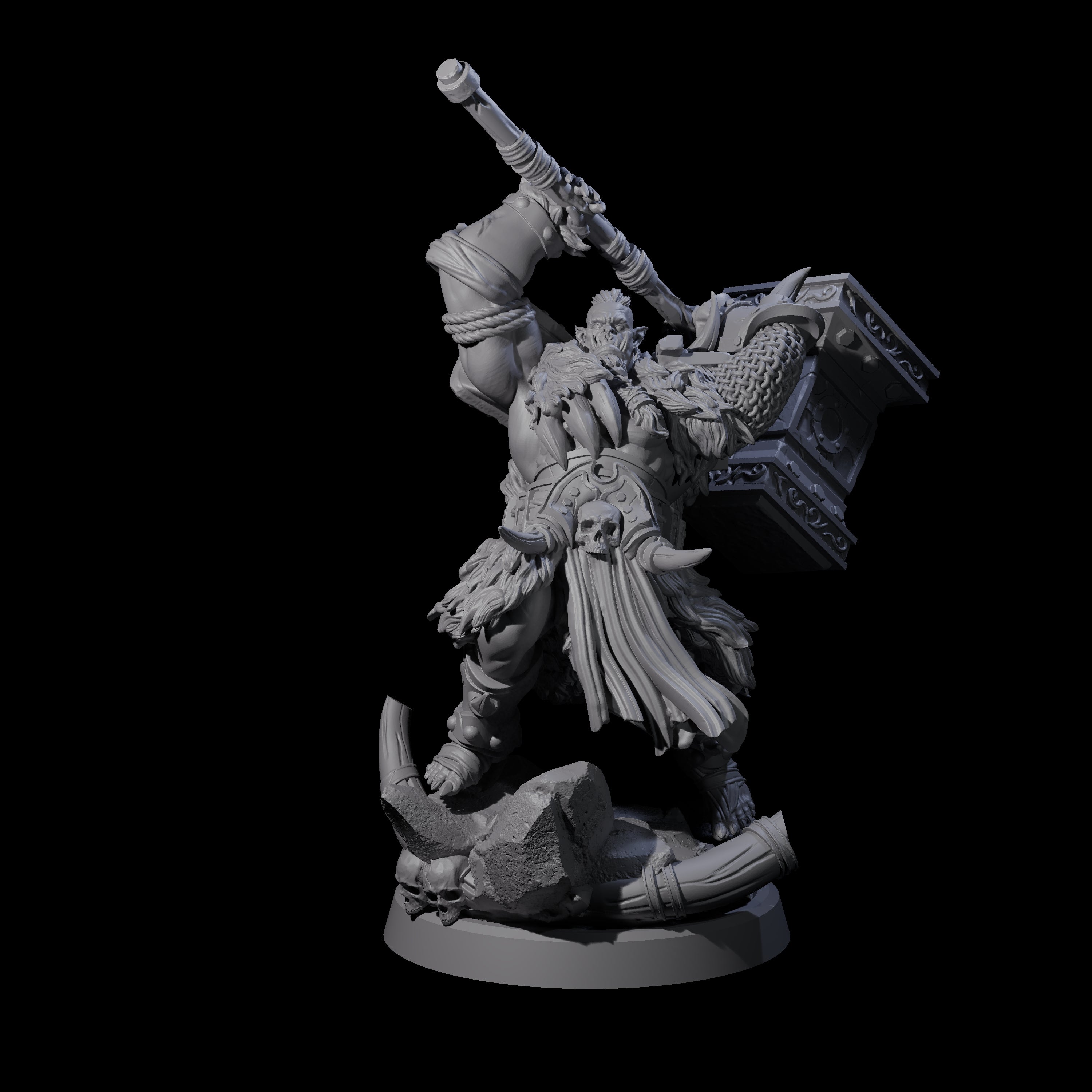 Elite Orc Hit Squad B Miniature for Dungeons and Dragons, Pathfinder or other TTRPGs
