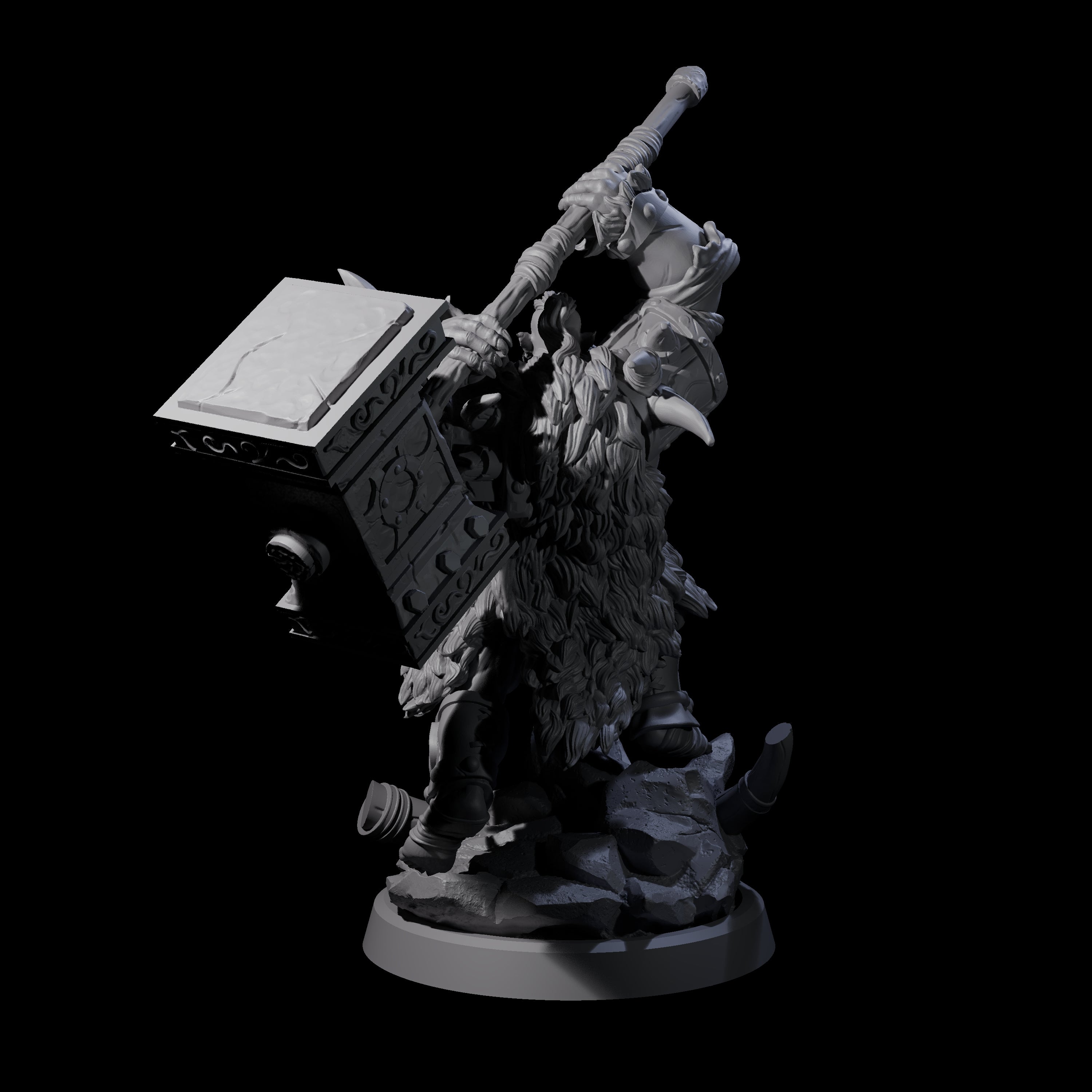 Elite Orc Hit Squad B Miniature for Dungeons and Dragons, Pathfinder or other TTRPGs