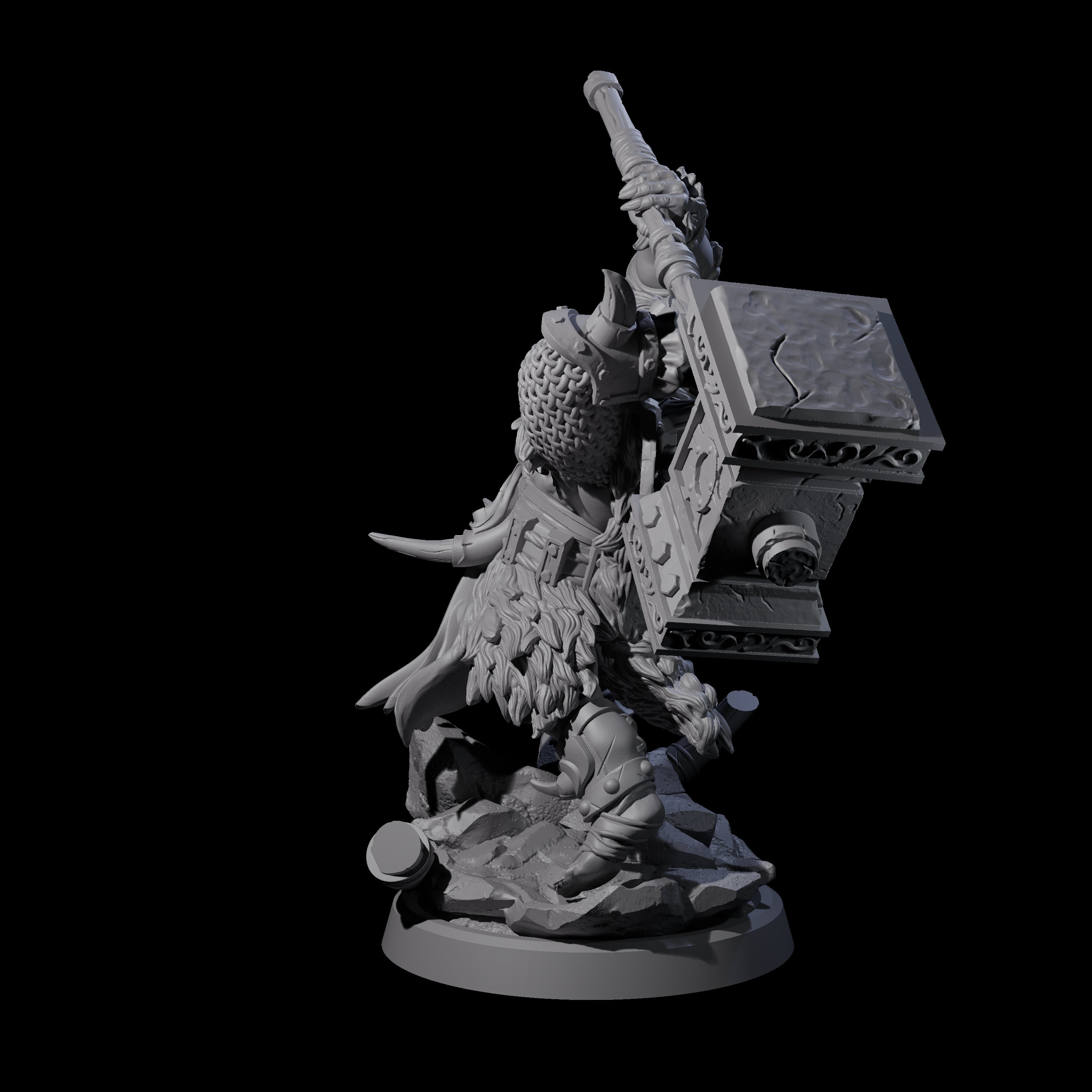 Elite Orc Hit Squad B Miniature for Dungeons and Dragons, Pathfinder or other TTRPGs