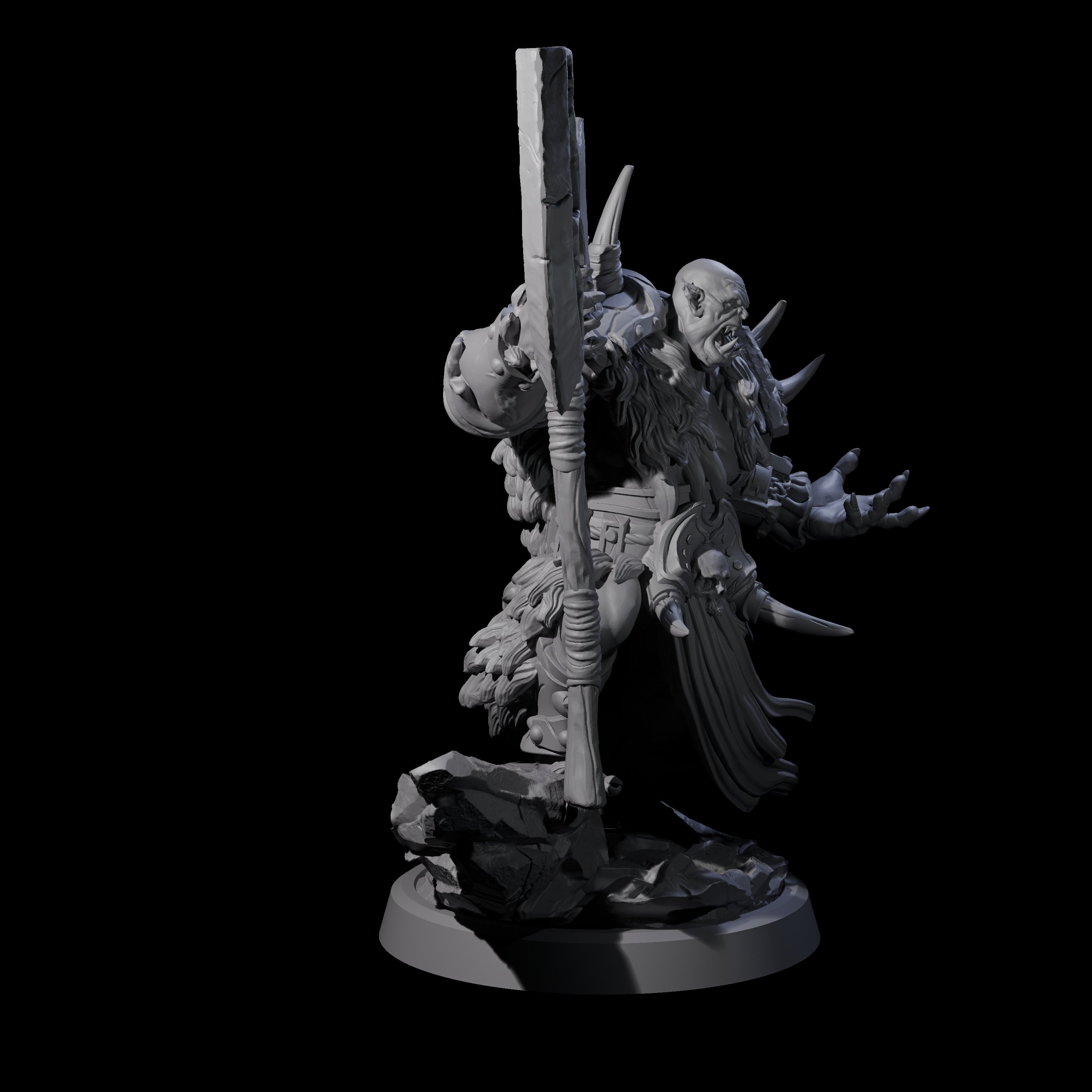 Elite Orc Hit Squad C Miniature for Dungeons and Dragons, Pathfinder or other TTRPGs