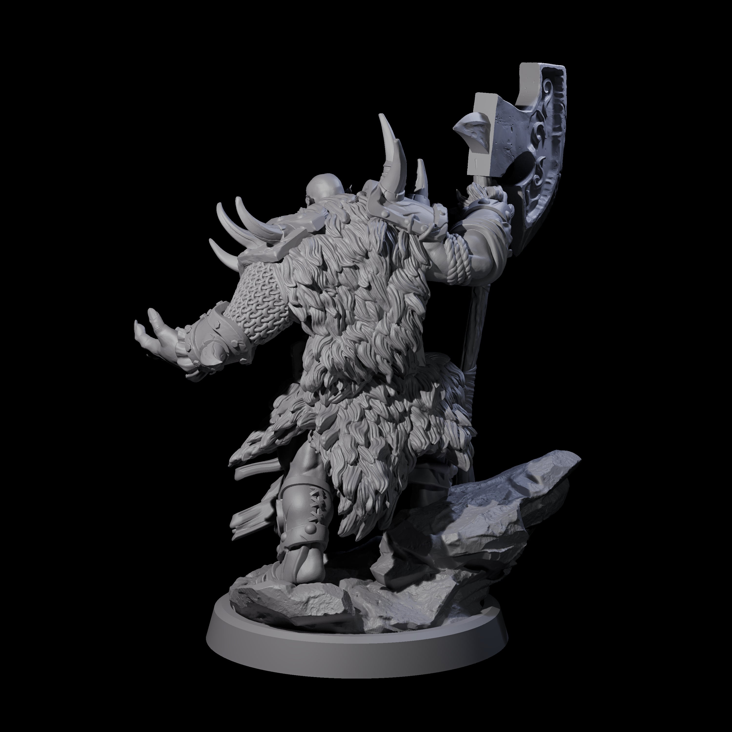 Elite Orc Hit Squad C Miniature for Dungeons and Dragons, Pathfinder or other TTRPGs