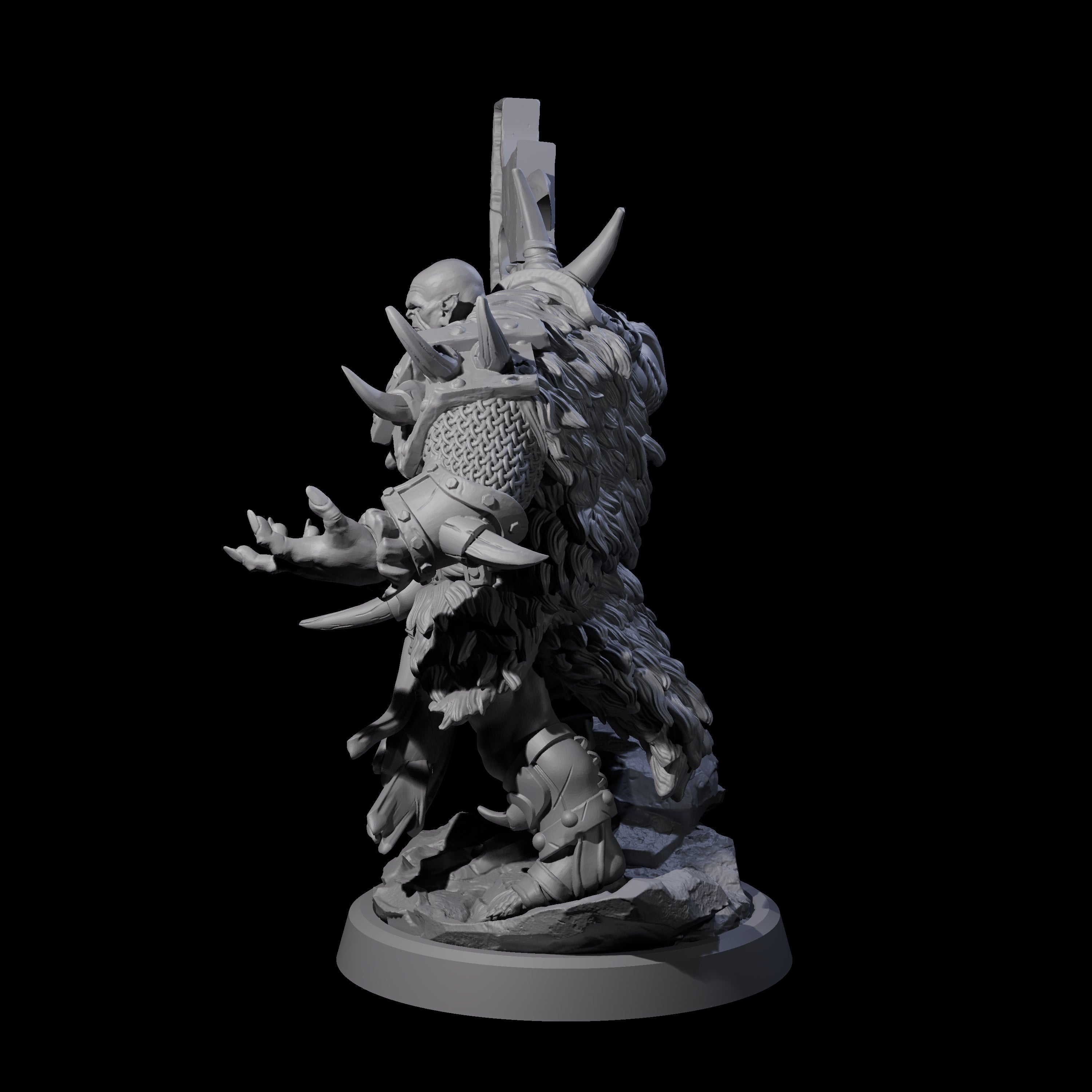 Elite Orc Hit Squad C Miniature for Dungeons and Dragons, Pathfinder or other TTRPGs