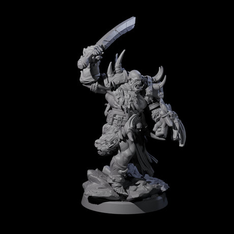 Elite Orc Hit Squad D Miniature for Dungeons and Dragons, Pathfinder or other TTRPGs